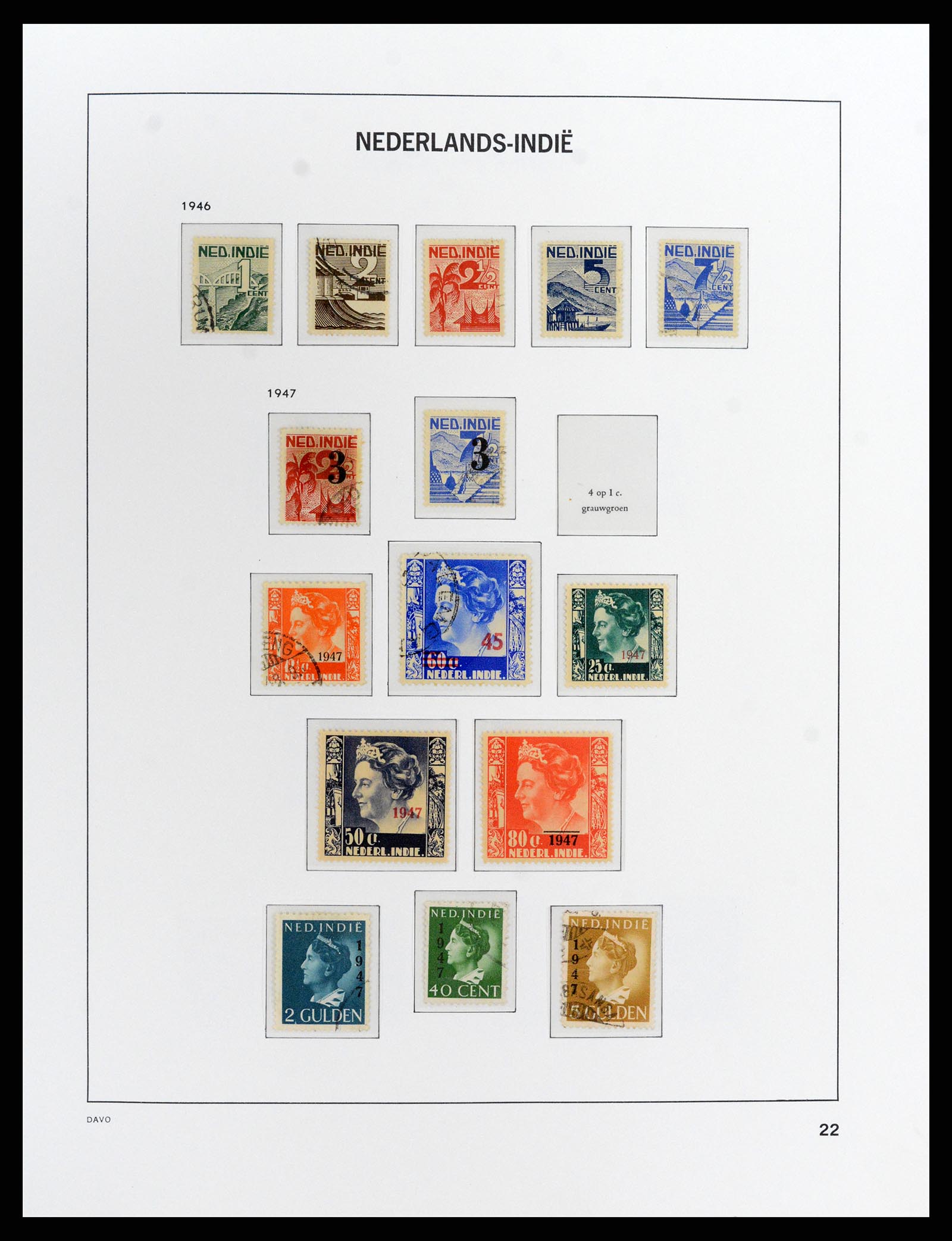 37912 022 - Stamp Collection 37912 Dutch east Indies 1870-1948.