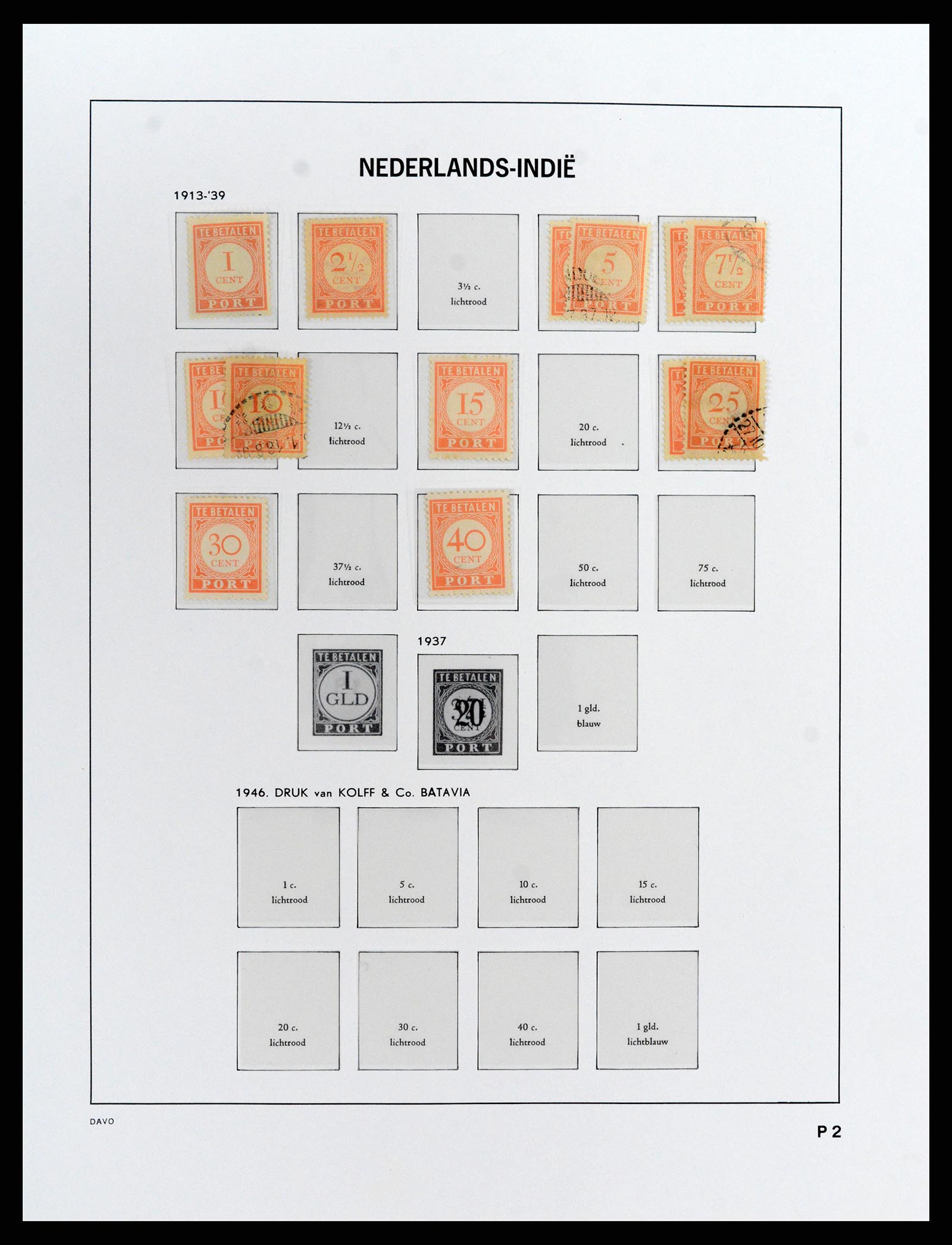 37912 027 - Stamp Collection 37912 Dutch east Indies 1870-1948.