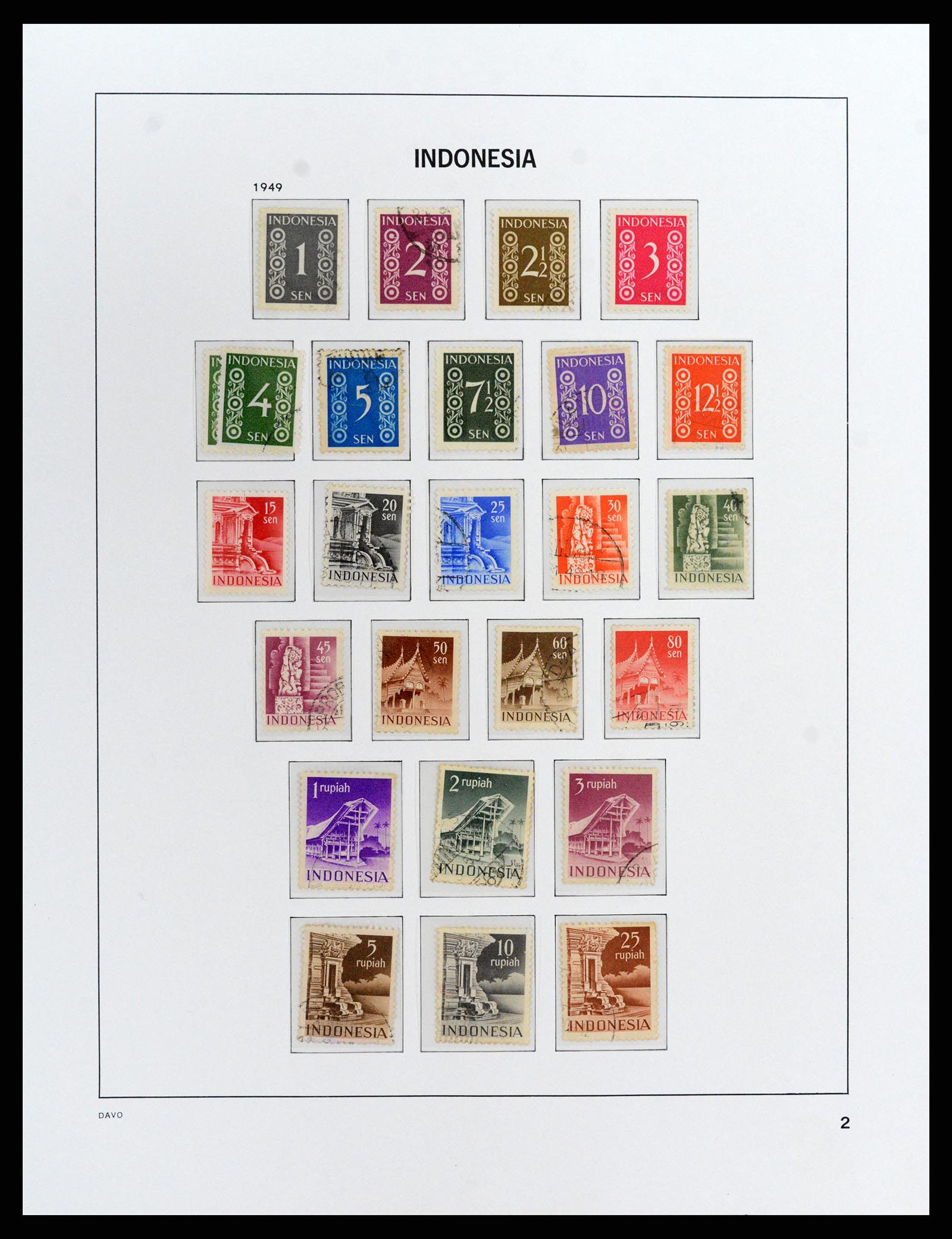 37912 031 - Stamp Collection 37912 Dutch east Indies 1870-1948.