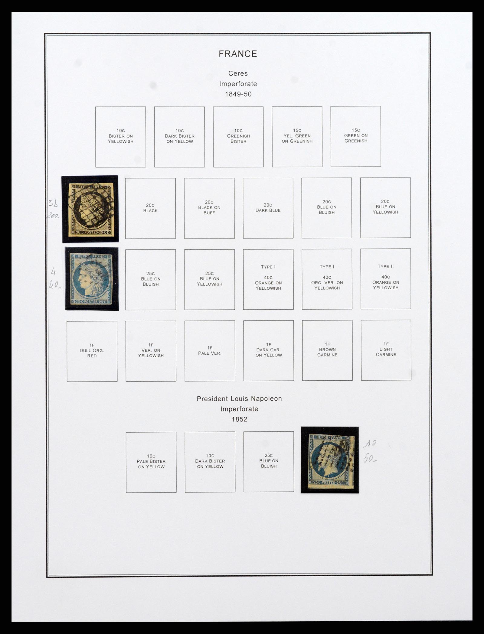 37913 001 - Postzegelverzameling 37913 Frankrijk 1849-2000.