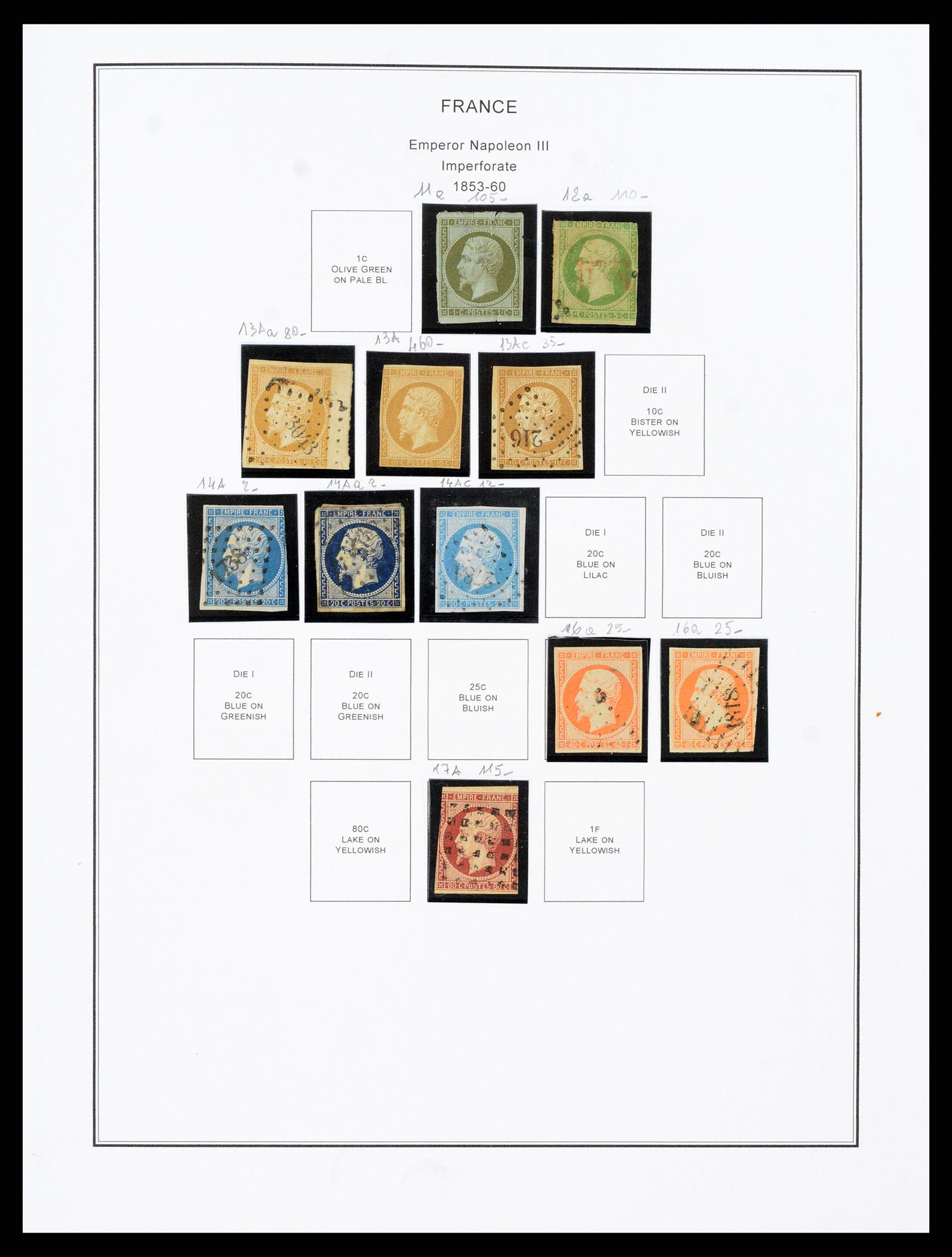 37913 002 - Postzegelverzameling 37913 Frankrijk 1849-2000.