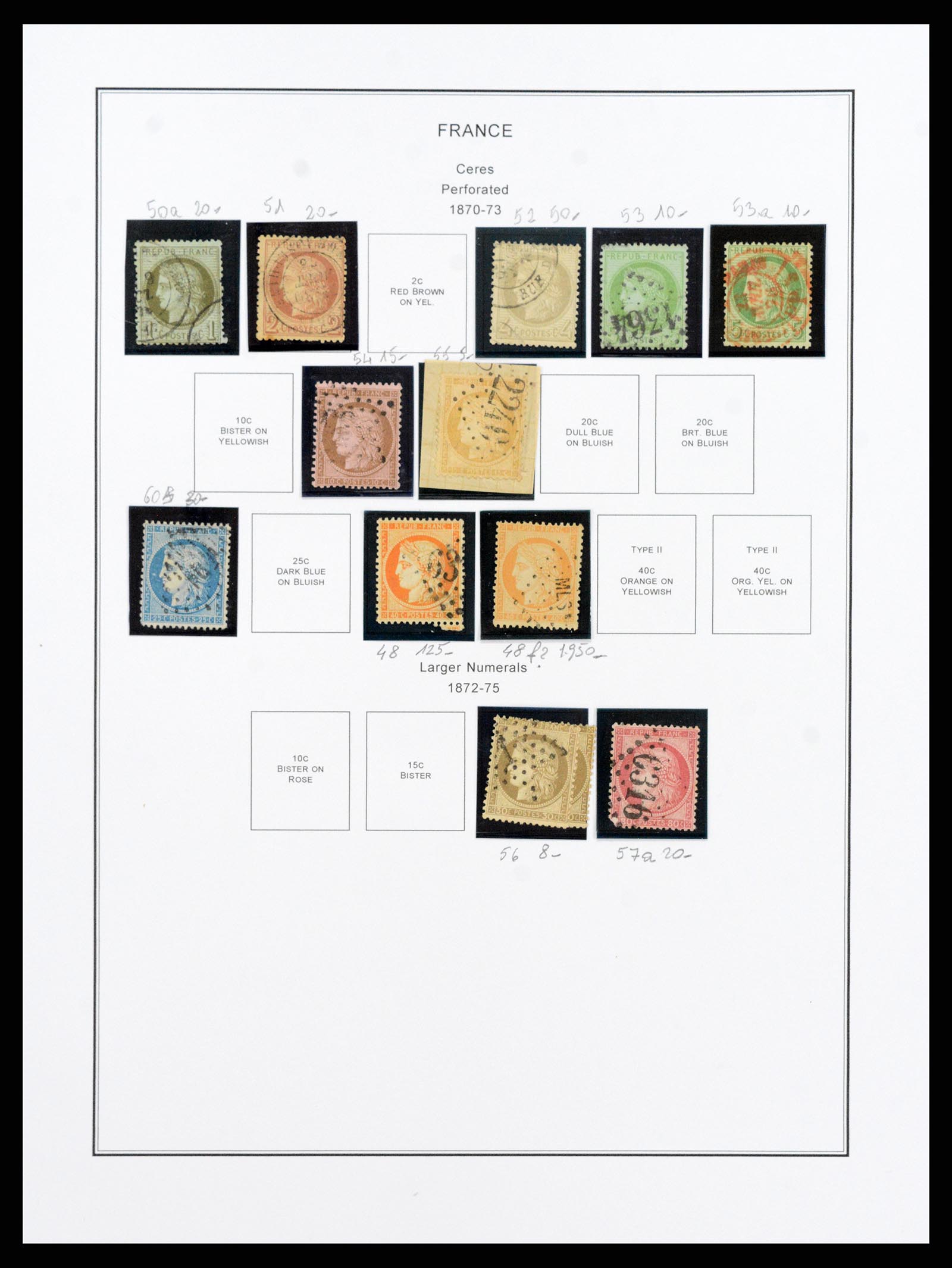 37913 005 - Postzegelverzameling 37913 Frankrijk 1849-2000.