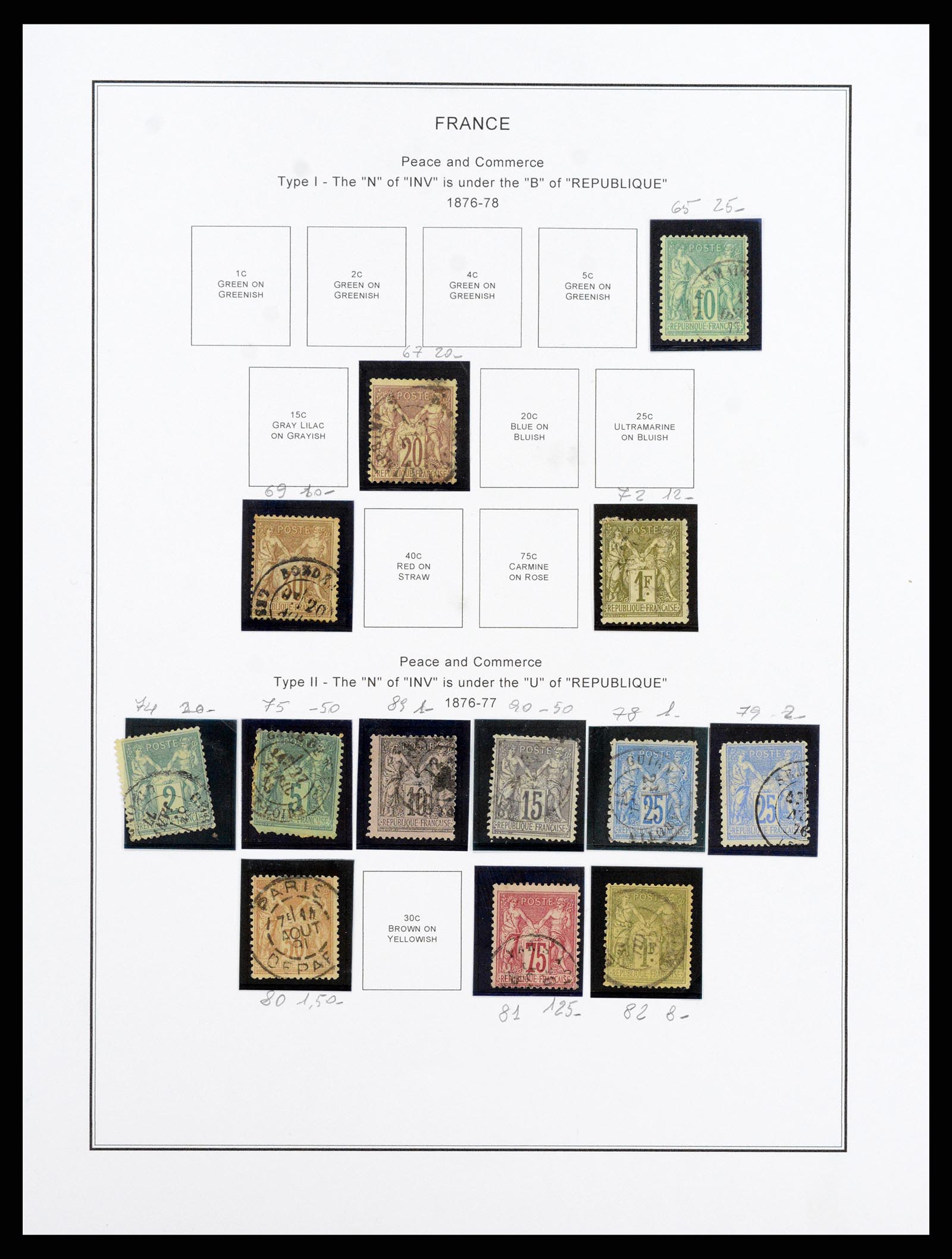37913 006 - Postzegelverzameling 37913 Frankrijk 1849-2000.