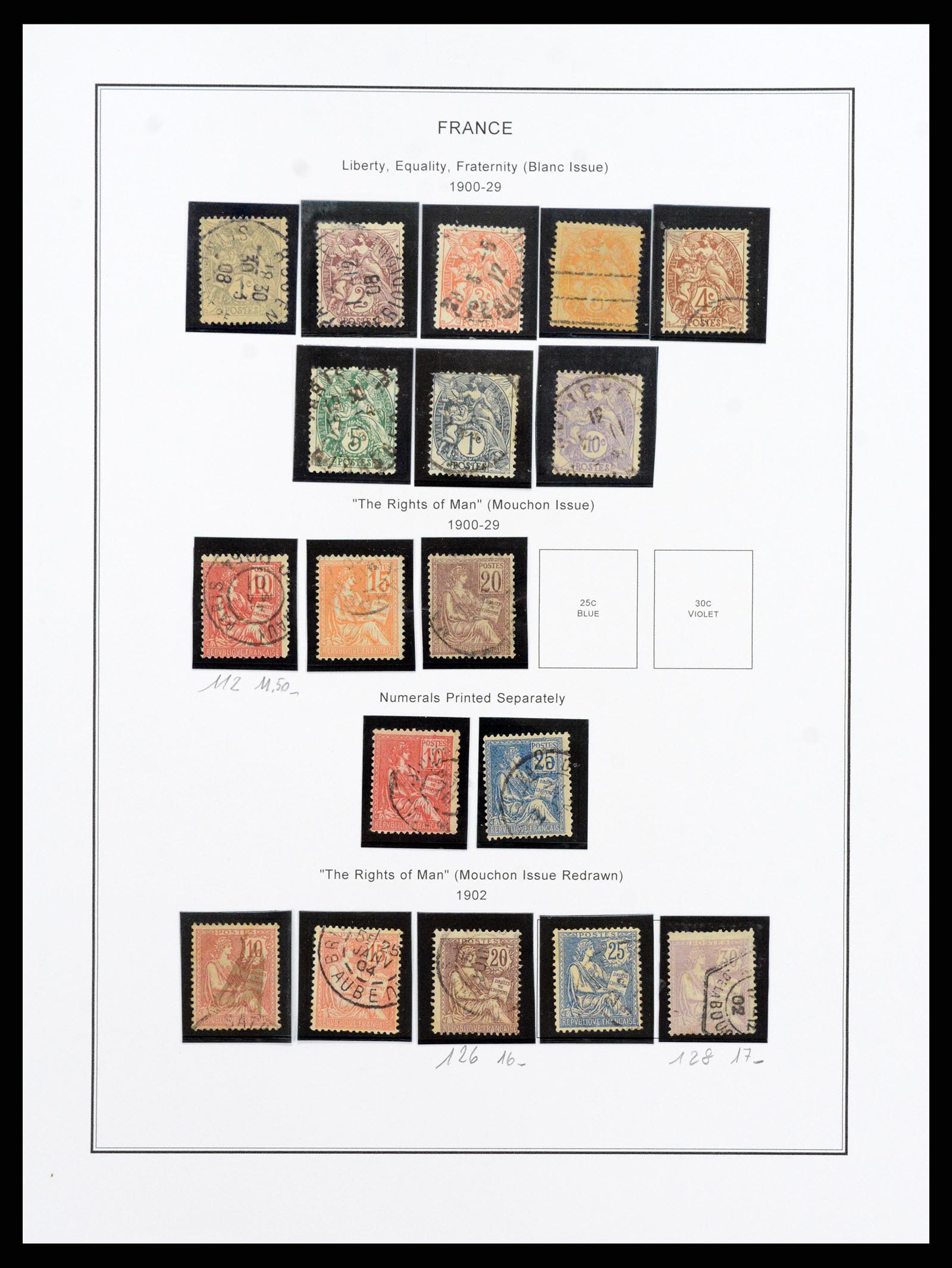 37913 009 - Postzegelverzameling 37913 Frankrijk 1849-2000.