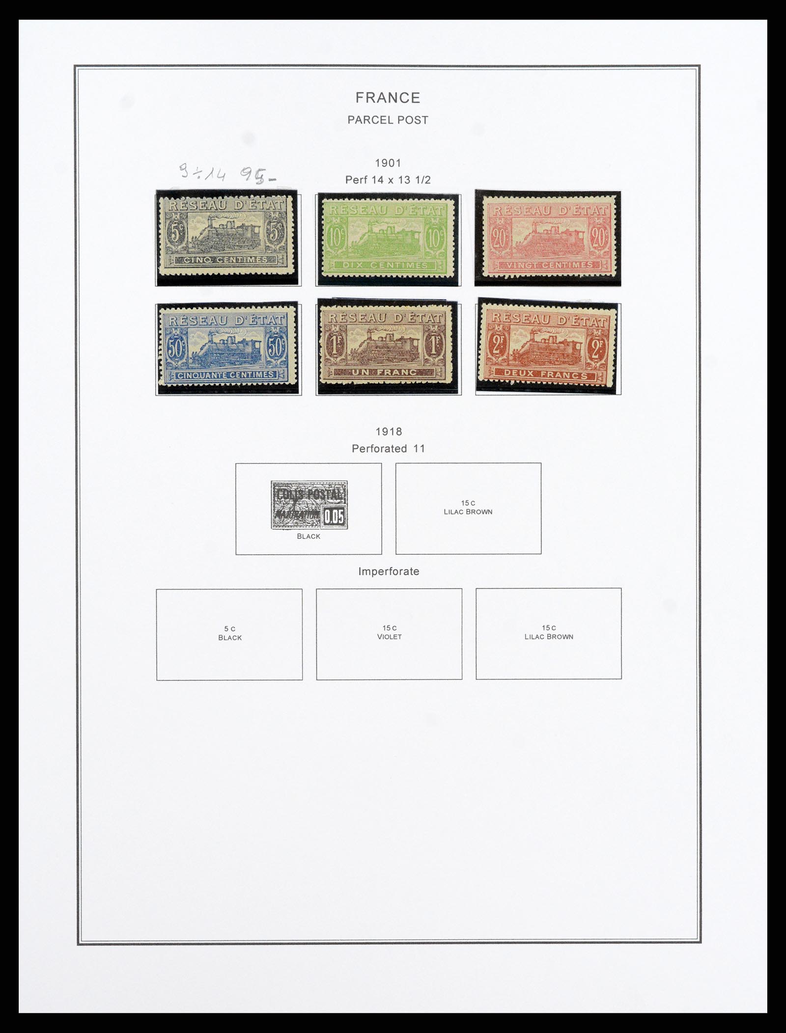 37913 010 - Postzegelverzameling 37913 Frankrijk 1849-2000.