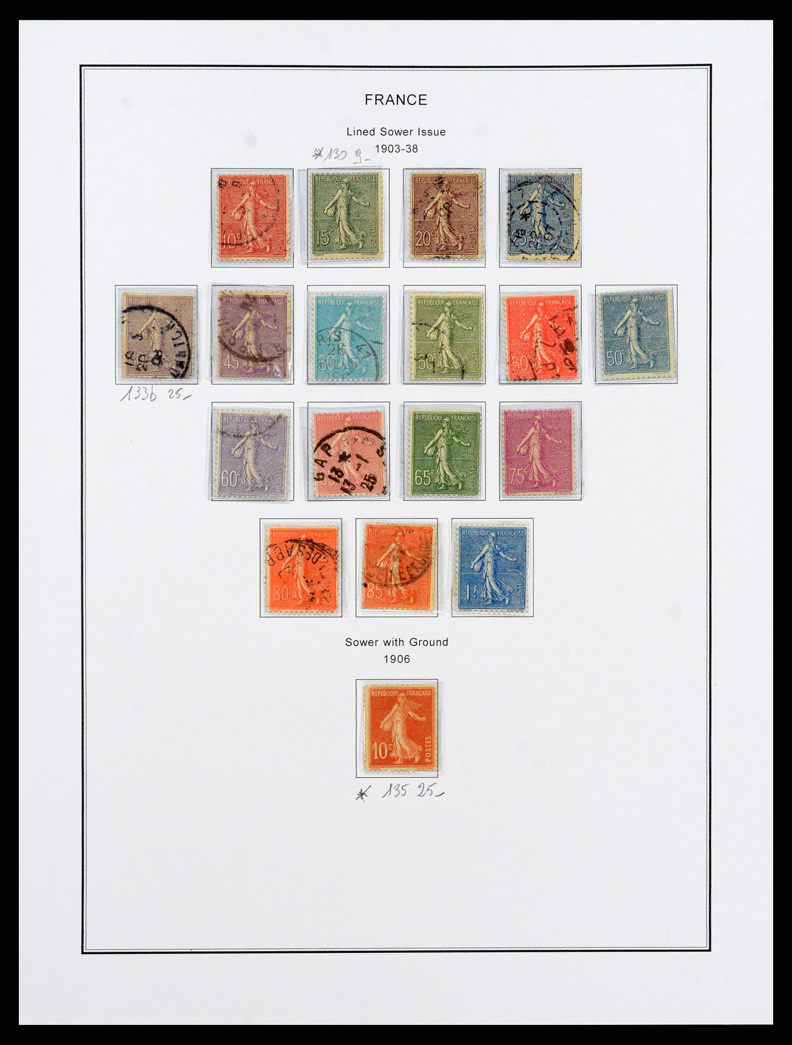 37913 012 - Postzegelverzameling 37913 Frankrijk 1849-2000.