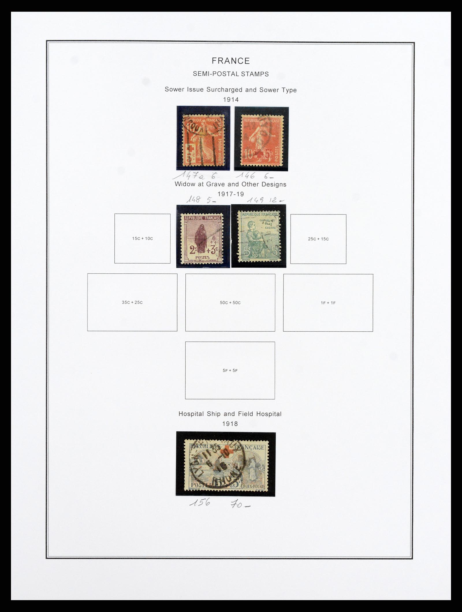 37913 013 - Postzegelverzameling 37913 Frankrijk 1849-2000.