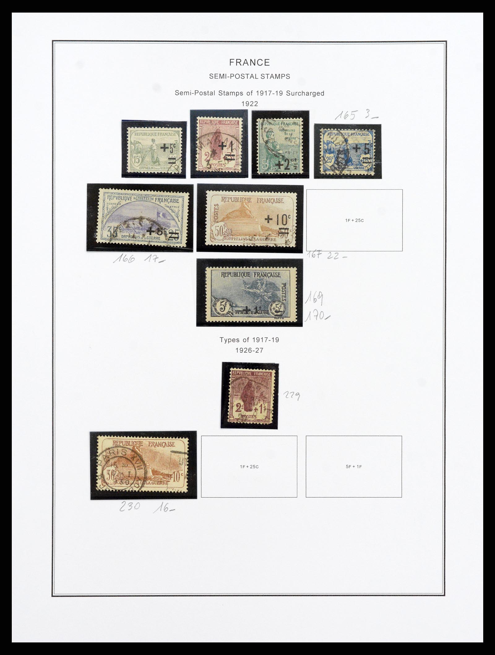 37913 014 - Postzegelverzameling 37913 Frankrijk 1849-2000.