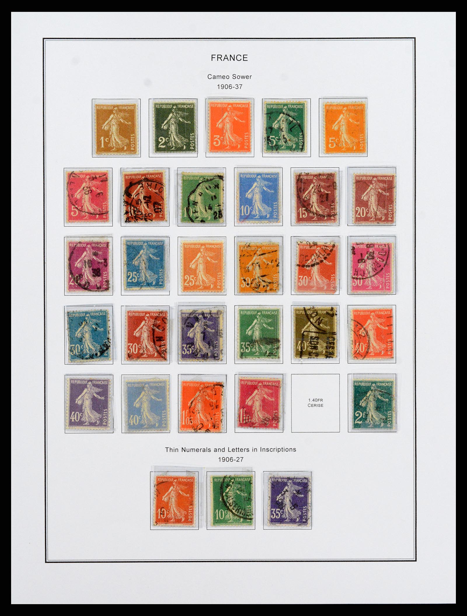37913 015 - Postzegelverzameling 37913 Frankrijk 1849-2000.