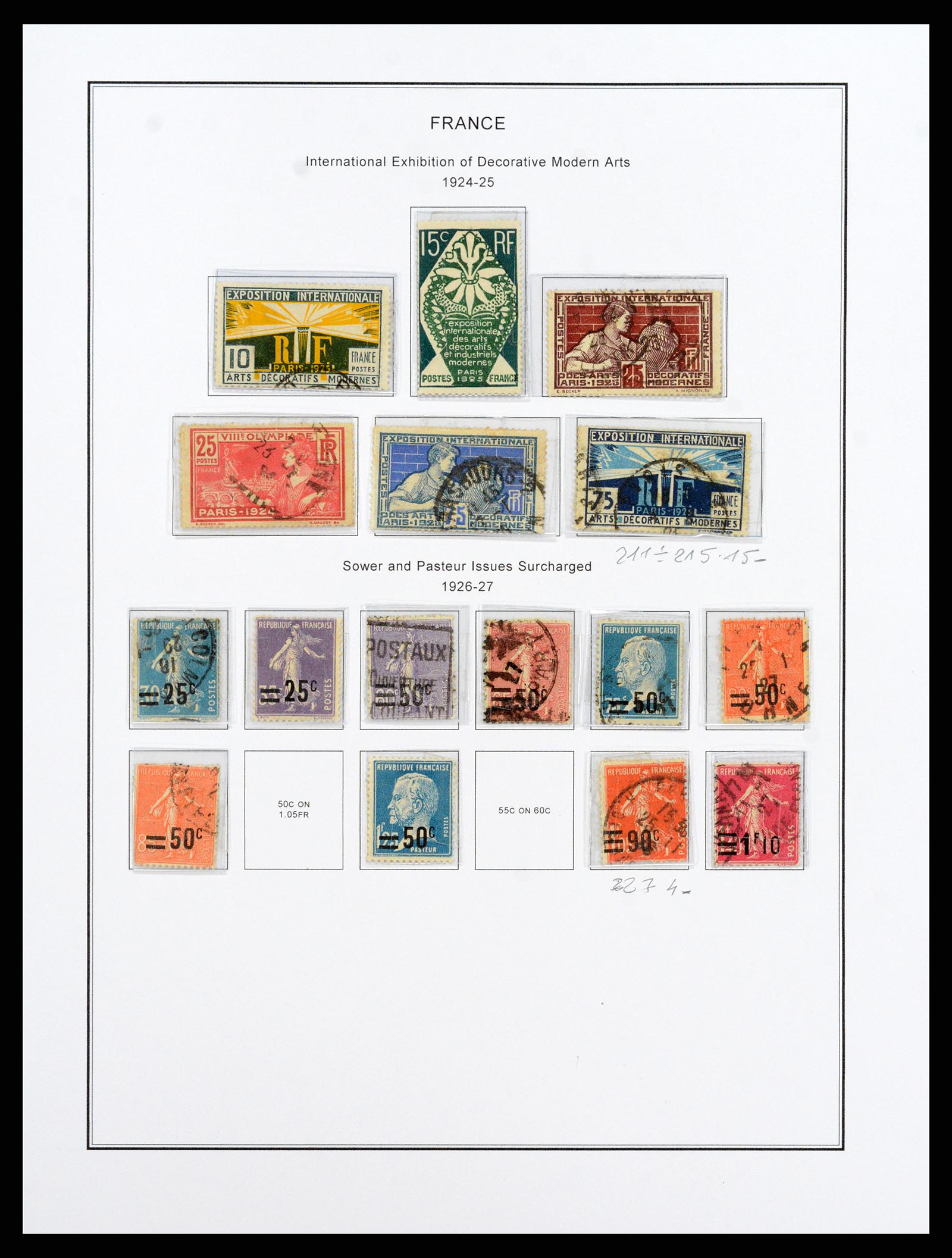 37913 017 - Postzegelverzameling 37913 Frankrijk 1849-2000.