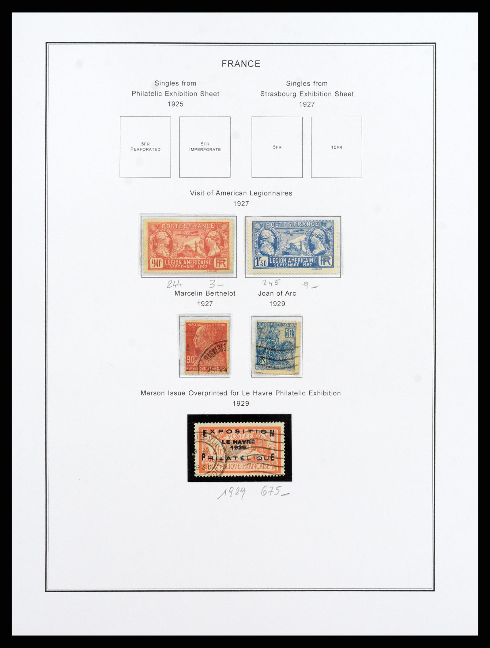 37913 018 - Postzegelverzameling 37913 Frankrijk 1849-2000.