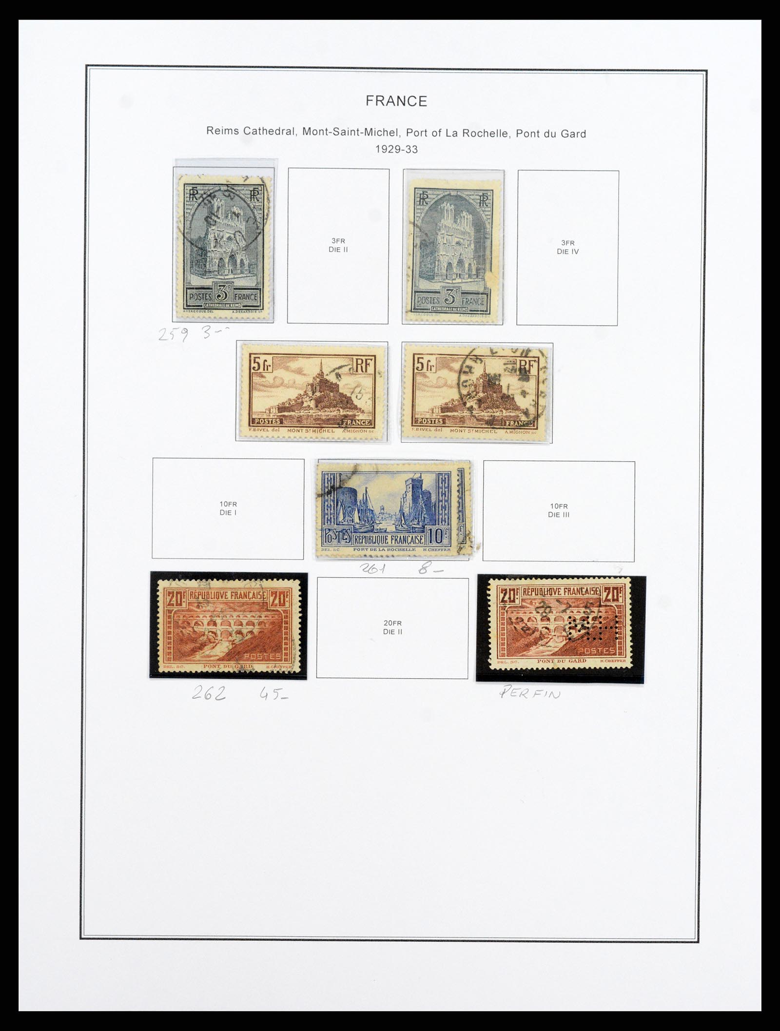 37913 021 - Postzegelverzameling 37913 Frankrijk 1849-2000.