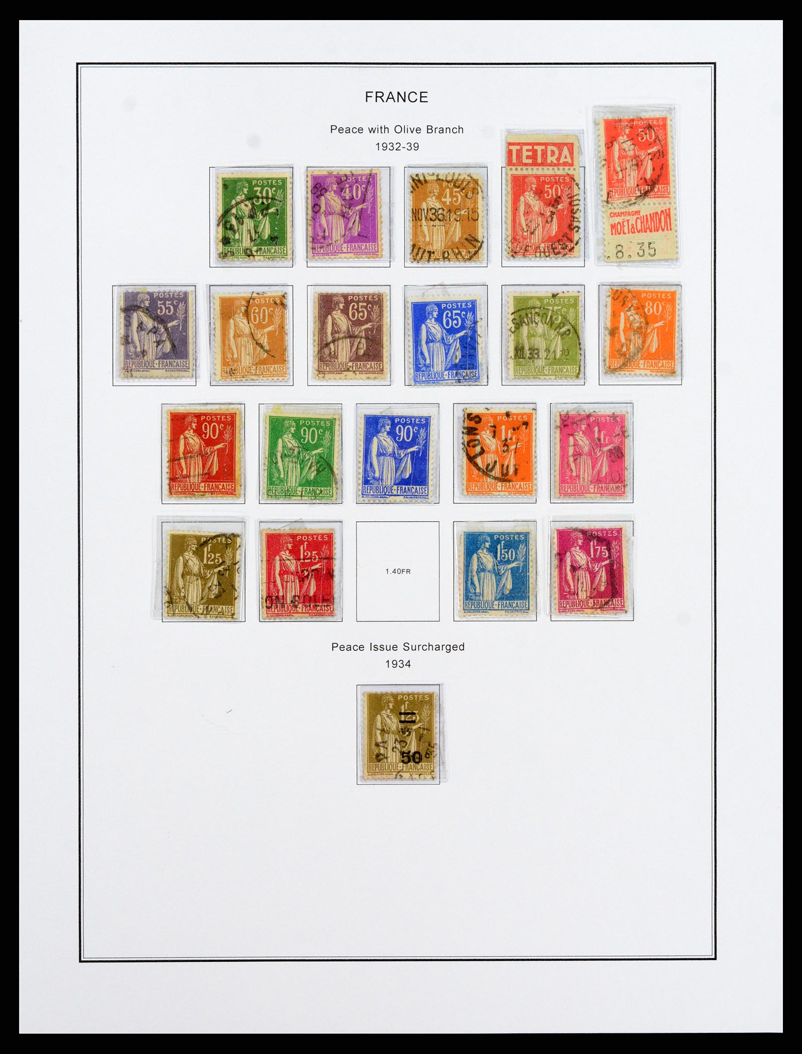 37913 023 - Postzegelverzameling 37913 Frankrijk 1849-2000.