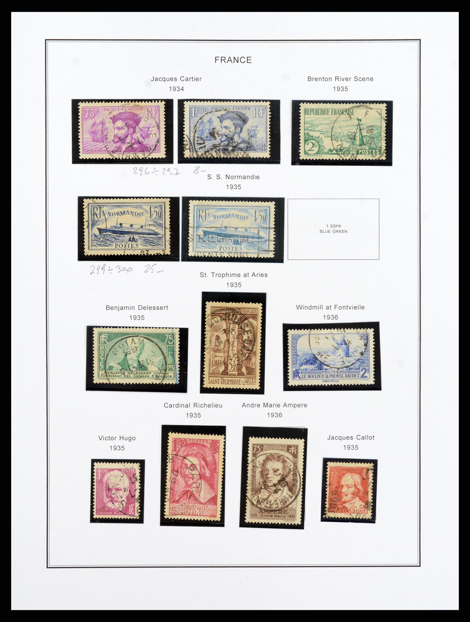 37913 024 - Postzegelverzameling 37913 Frankrijk 1849-2000.