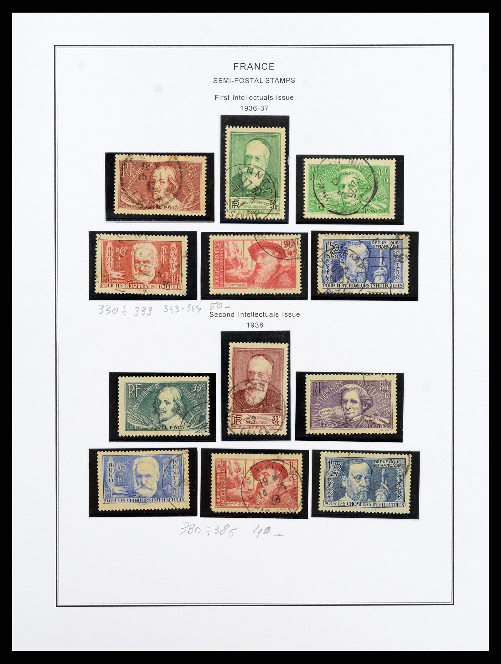 37913 027 - Postzegelverzameling 37913 Frankrijk 1849-2000.