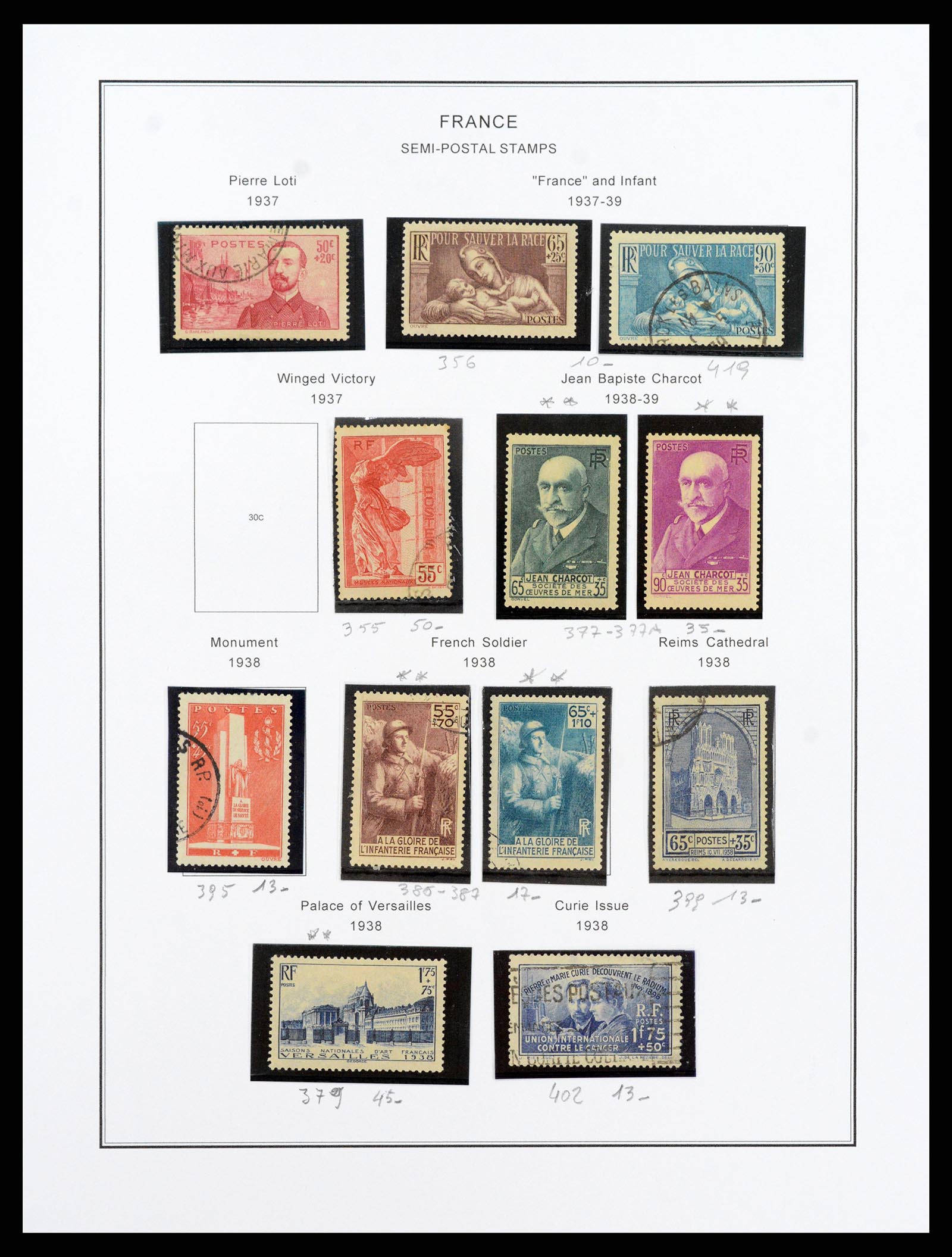 37913 028 - Postzegelverzameling 37913 Frankrijk 1849-2000.