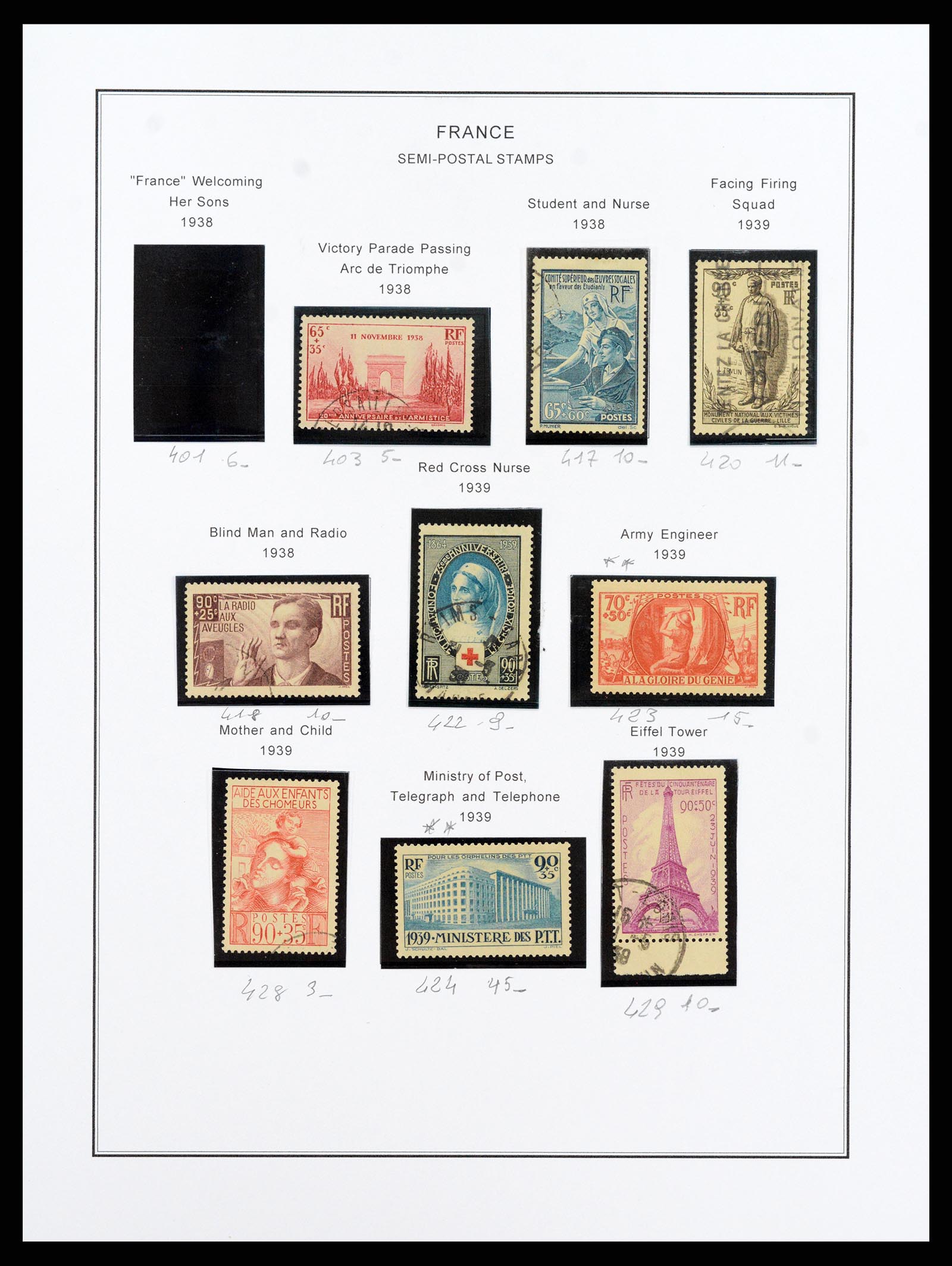 37913 029 - Postzegelverzameling 37913 Frankrijk 1849-2000.