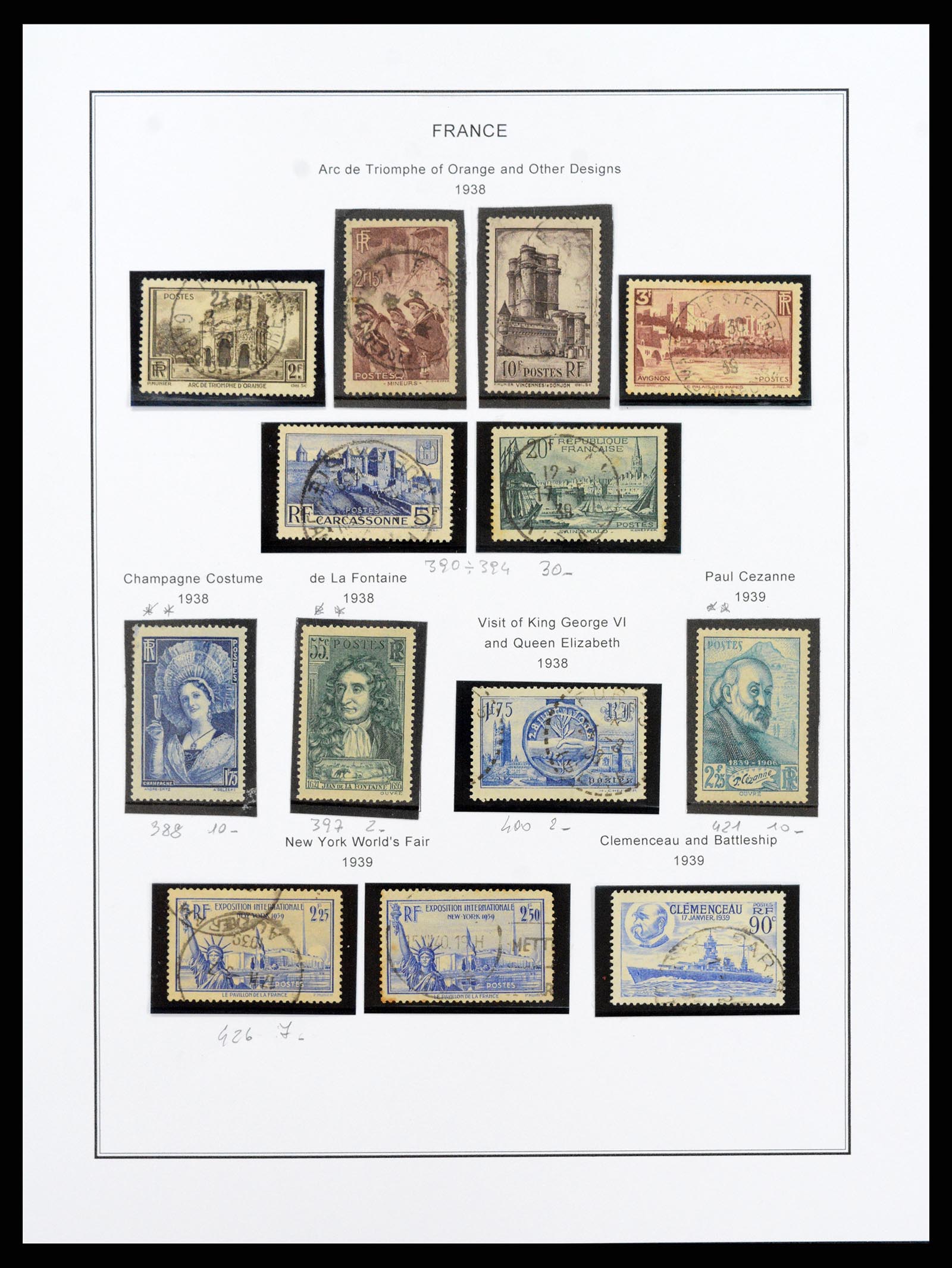 37913 031 - Postzegelverzameling 37913 Frankrijk 1849-2000.