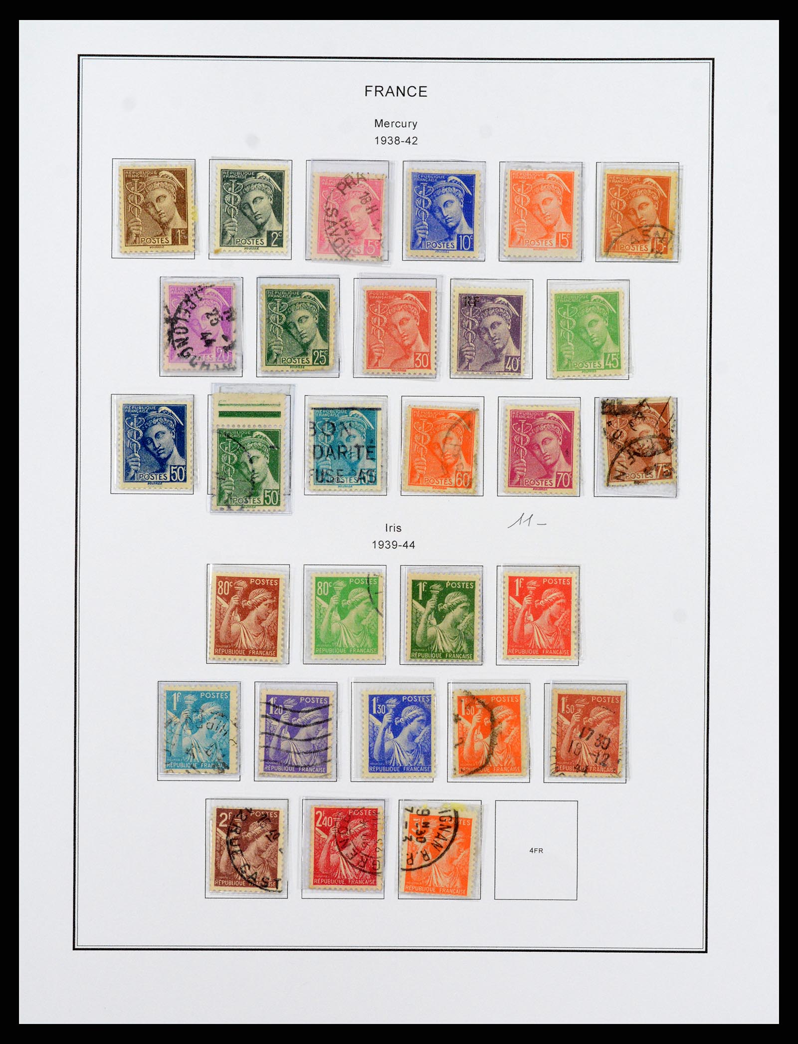 37913 032 - Postzegelverzameling 37913 Frankrijk 1849-2000.