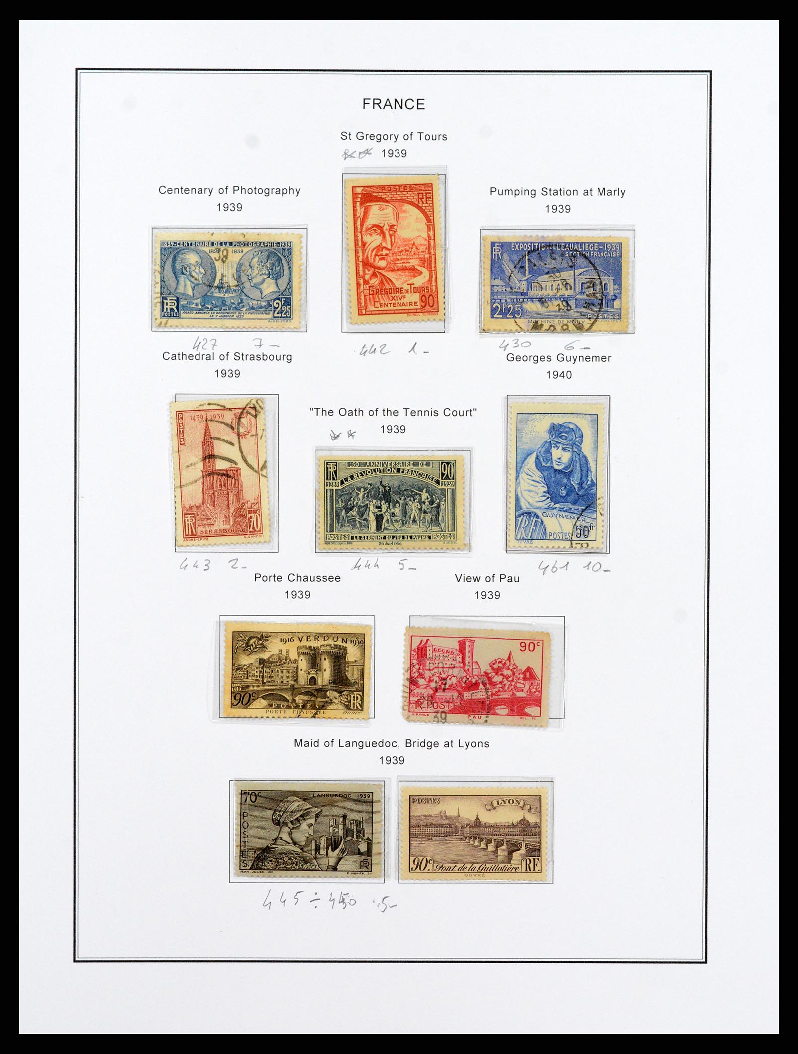 37913 033 - Postzegelverzameling 37913 Frankrijk 1849-2000.