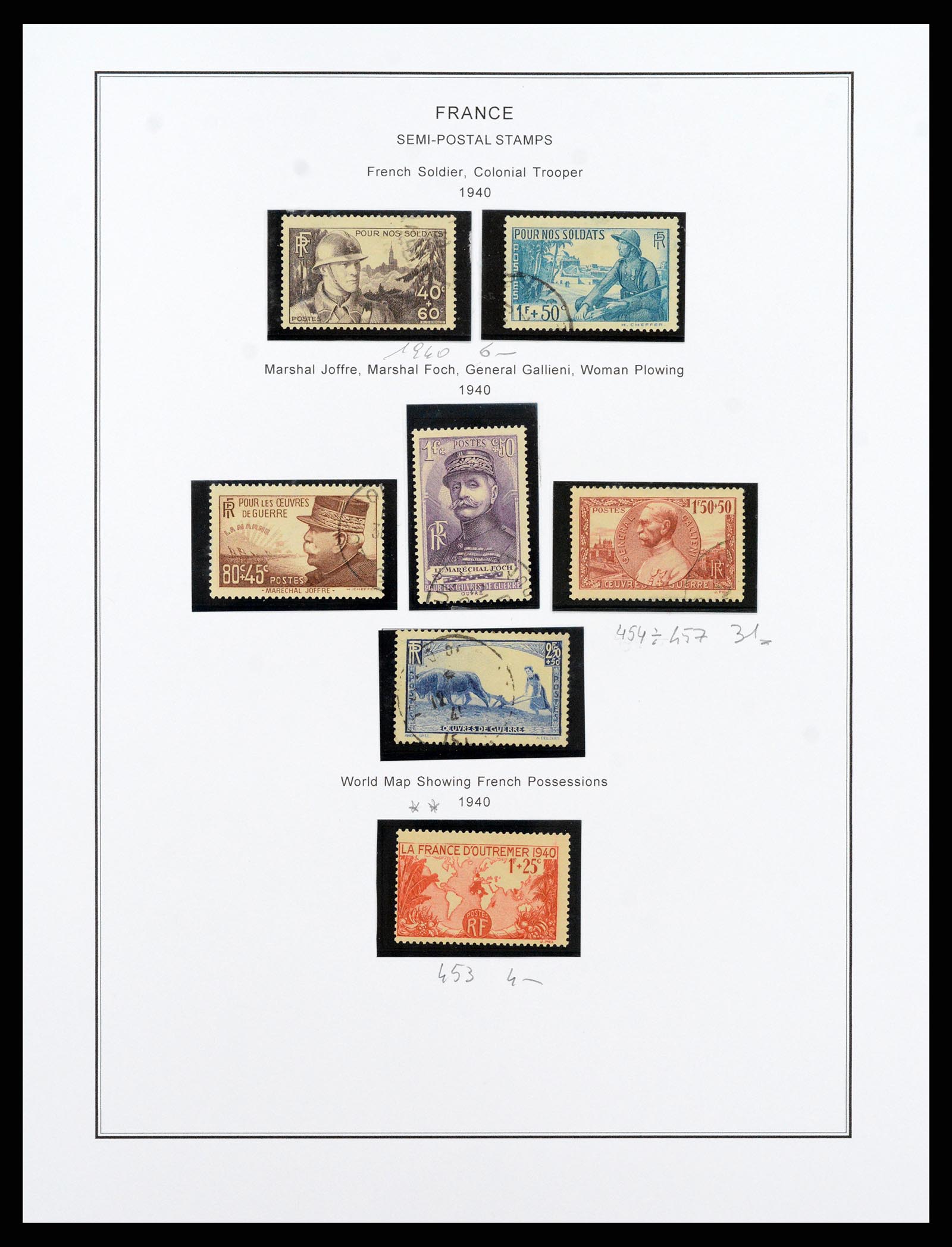 37913 036 - Postzegelverzameling 37913 Frankrijk 1849-2000.