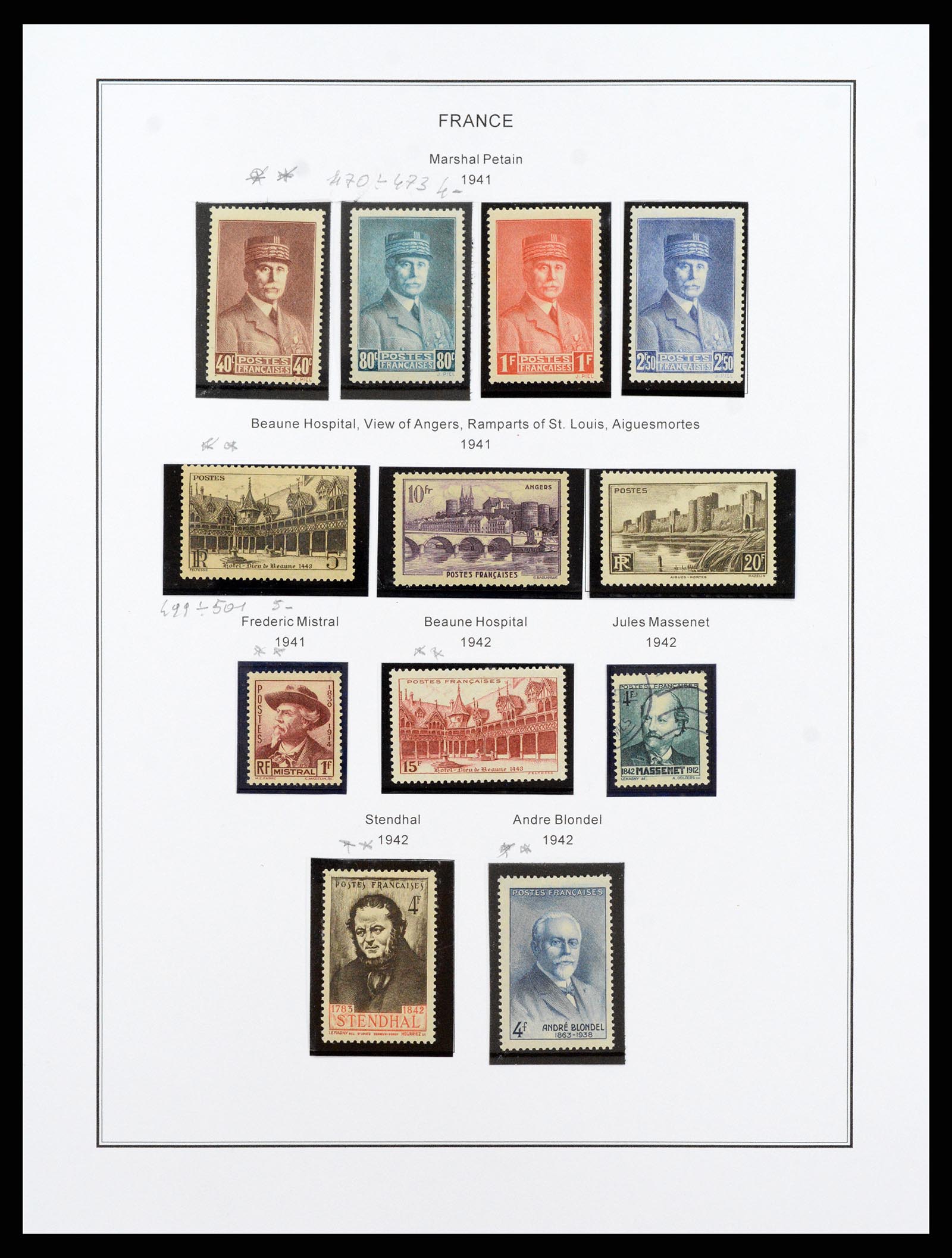 37913 037 - Postzegelverzameling 37913 Frankrijk 1849-2000.