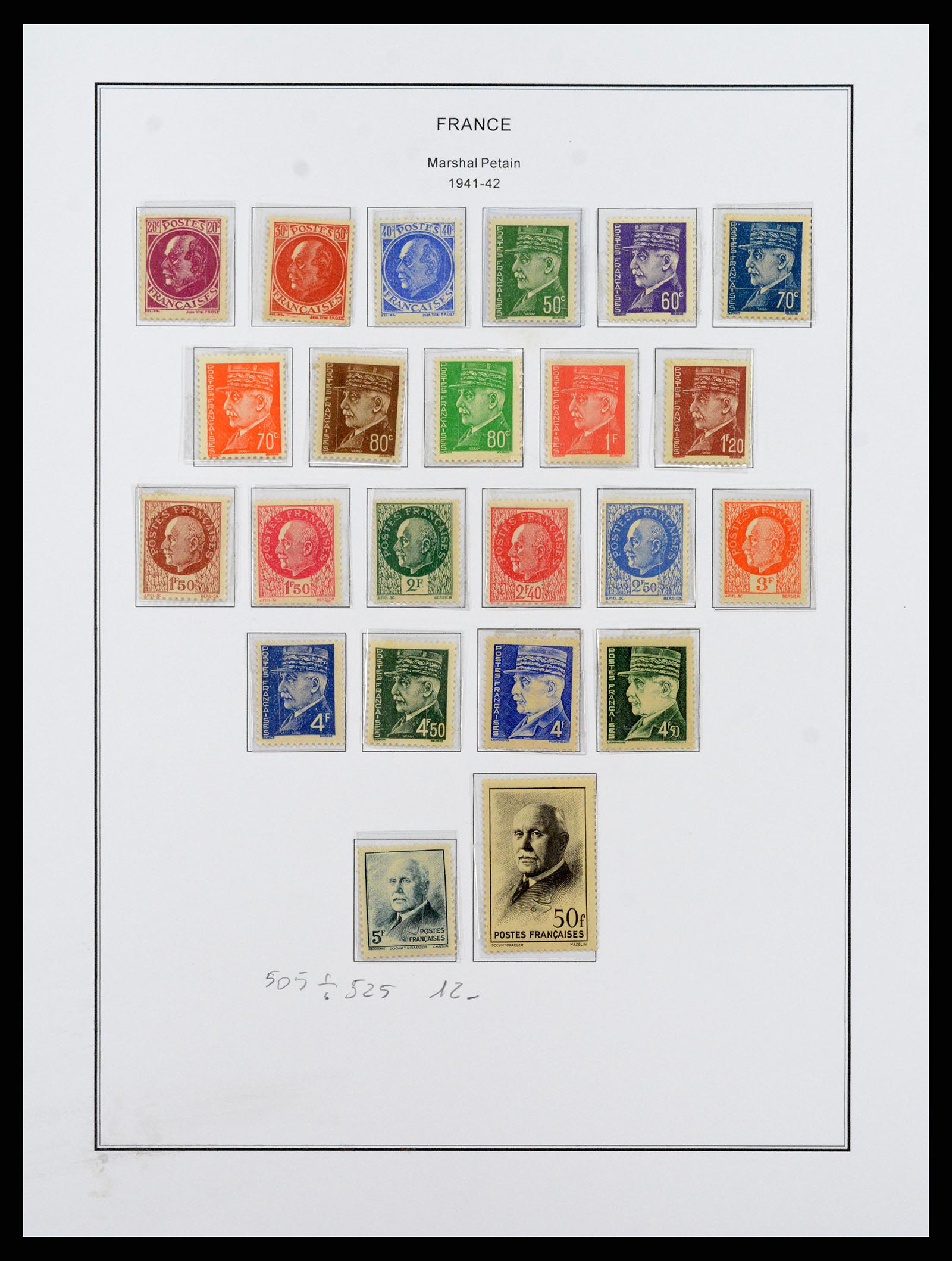 37913 038 - Postzegelverzameling 37913 Frankrijk 1849-2000.