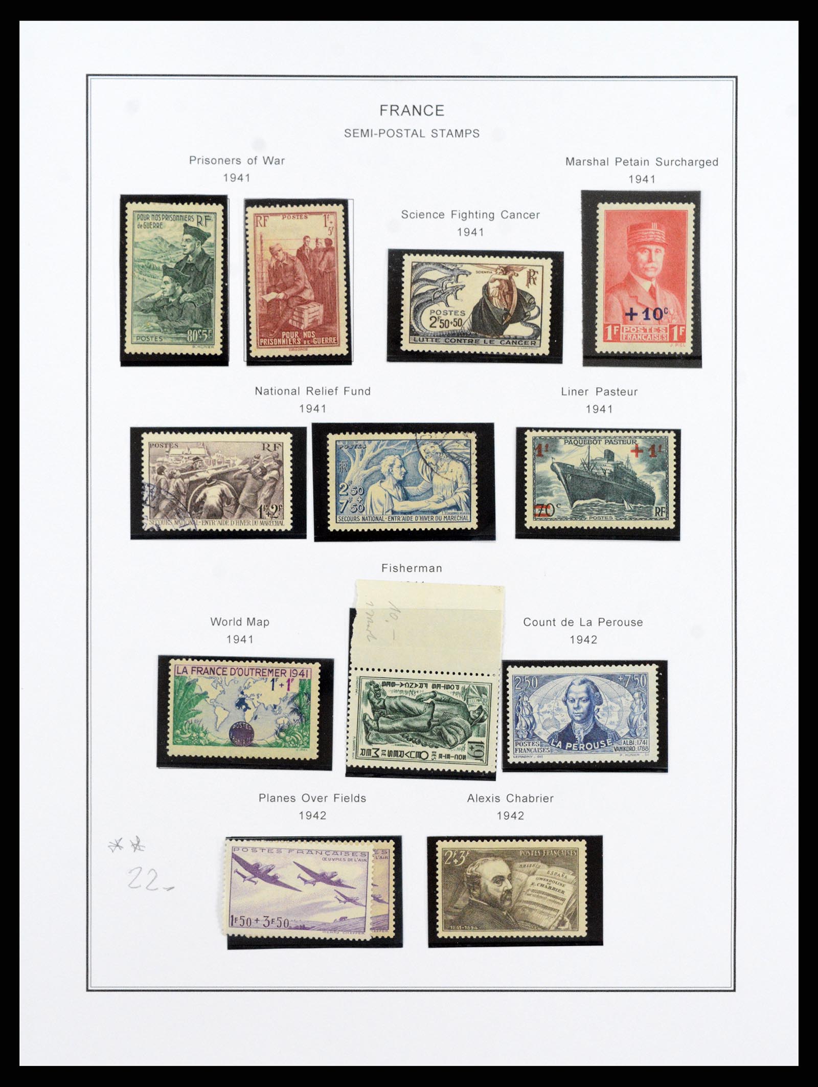 37913 040 - Postzegelverzameling 37913 Frankrijk 1849-2000.