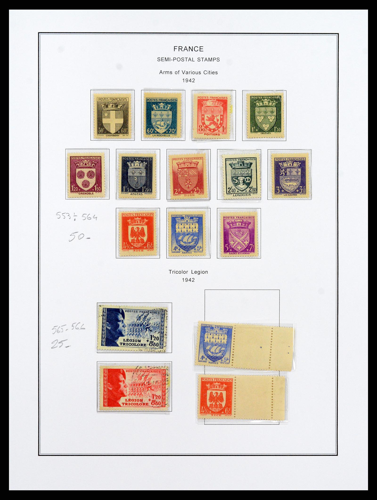 37913 042 - Postzegelverzameling 37913 Frankrijk 1849-2000.