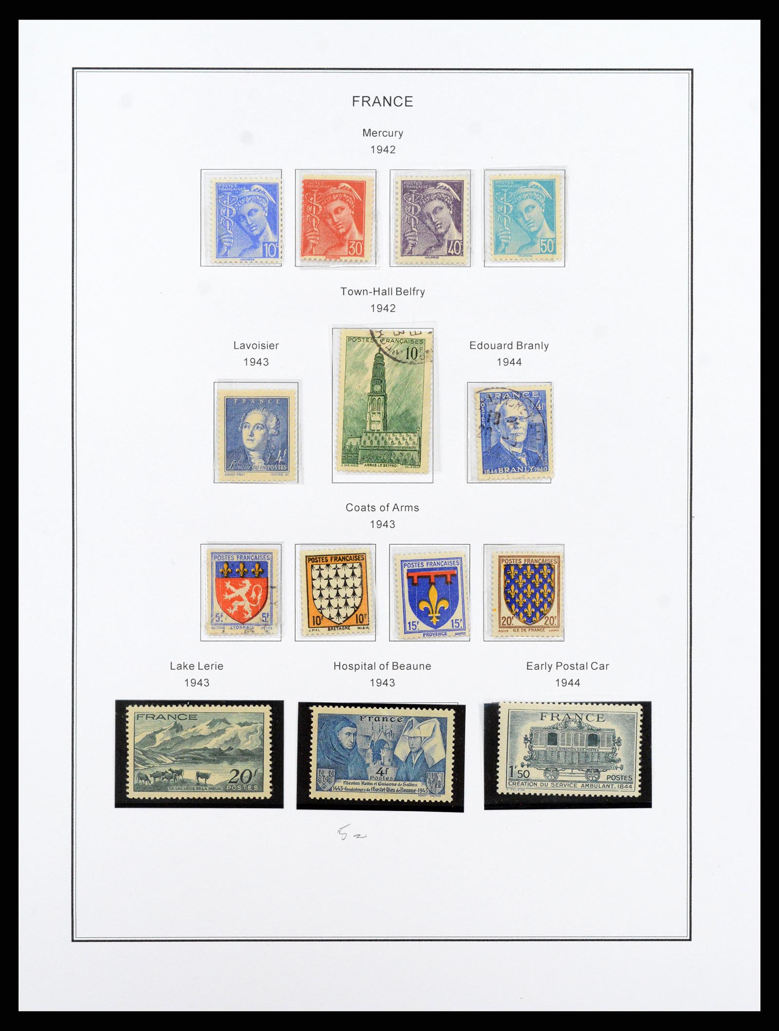37913 043 - Postzegelverzameling 37913 Frankrijk 1849-2000.
