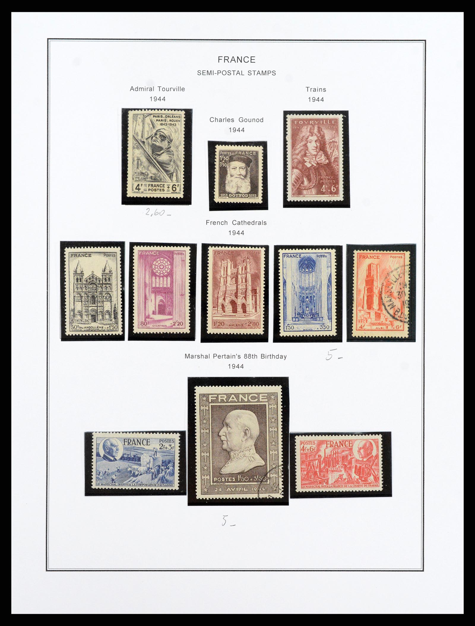 37913 046 - Postzegelverzameling 37913 Frankrijk 1849-2000.