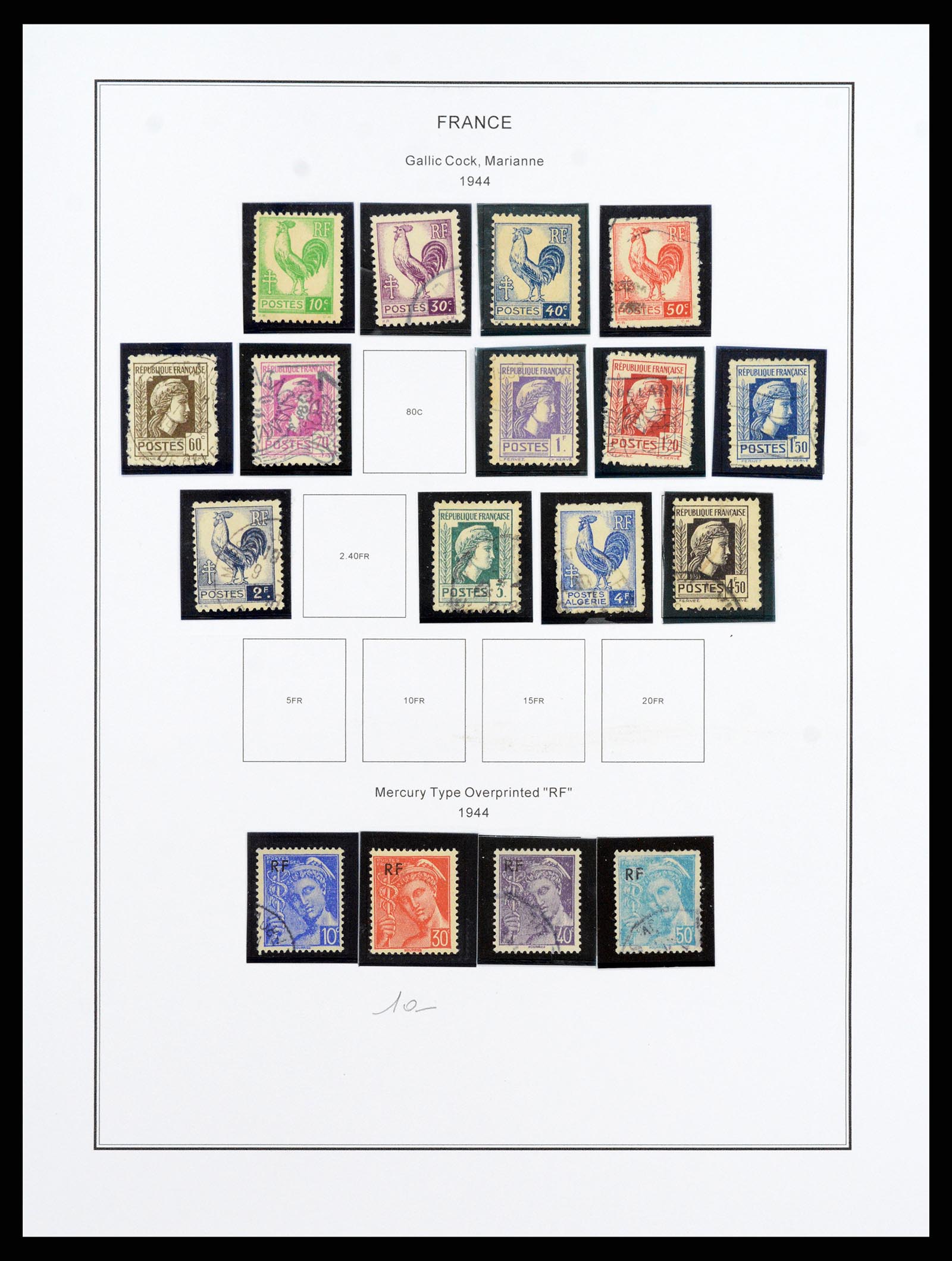 37913 047 - Postzegelverzameling 37913 Frankrijk 1849-2000.