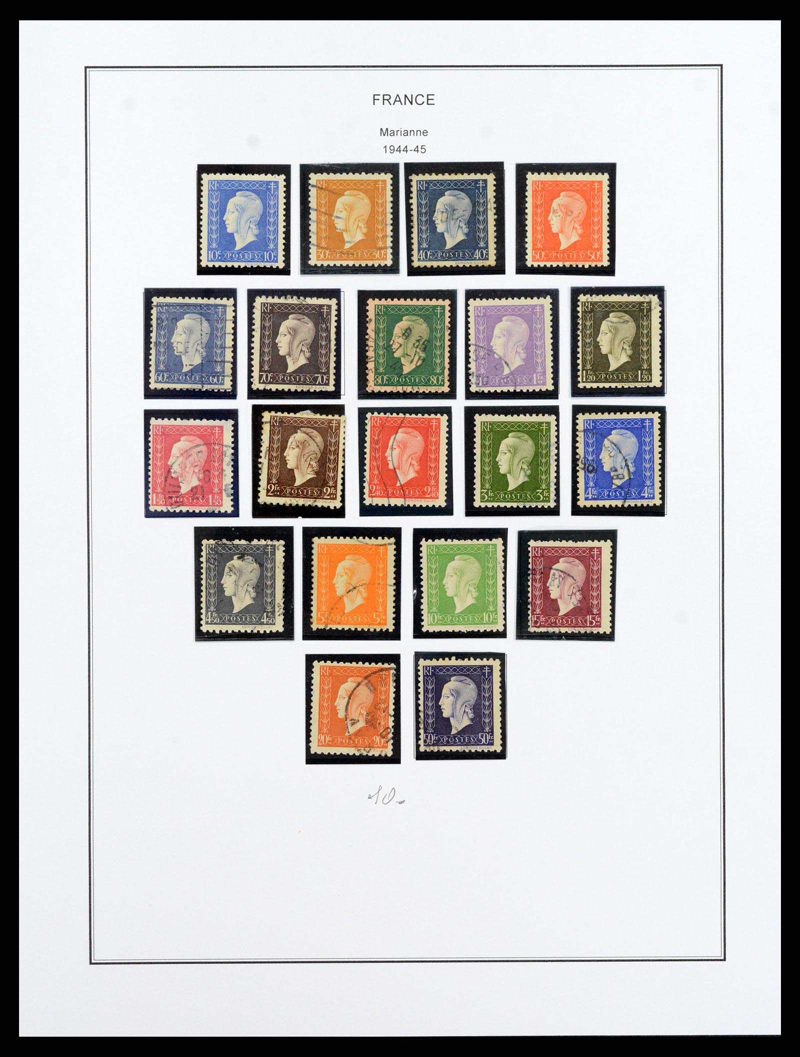 37913 048 - Postzegelverzameling 37913 Frankrijk 1849-2000.