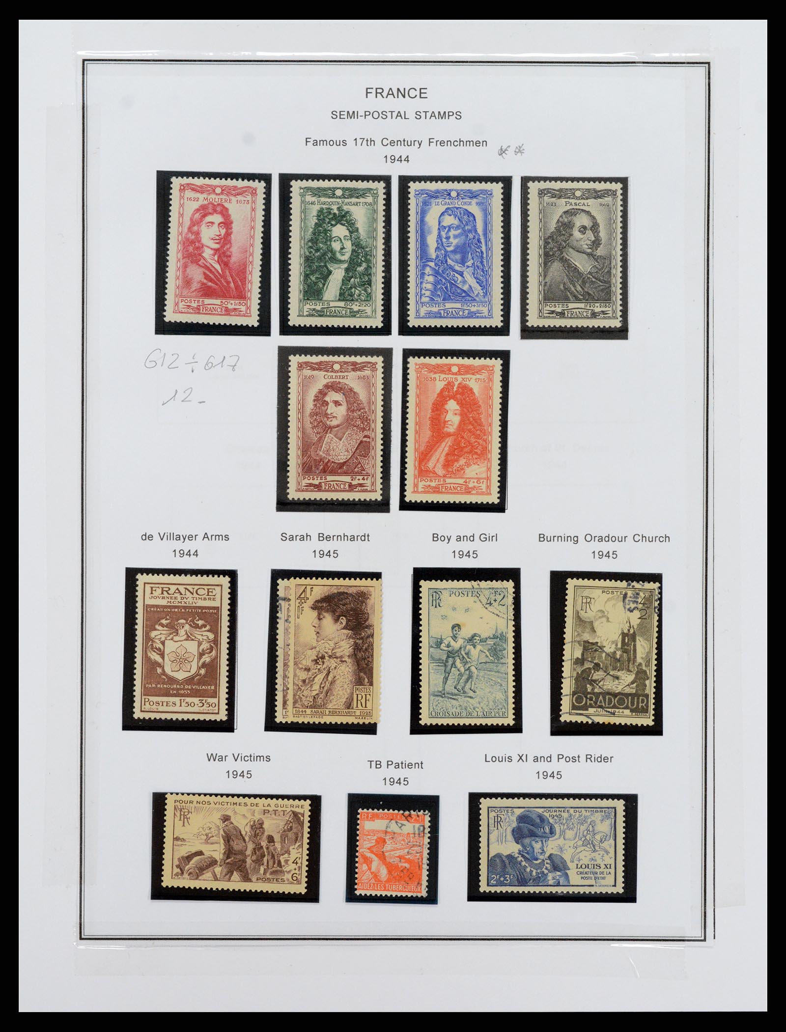 37913 050 - Postzegelverzameling 37913 Frankrijk 1849-2000.