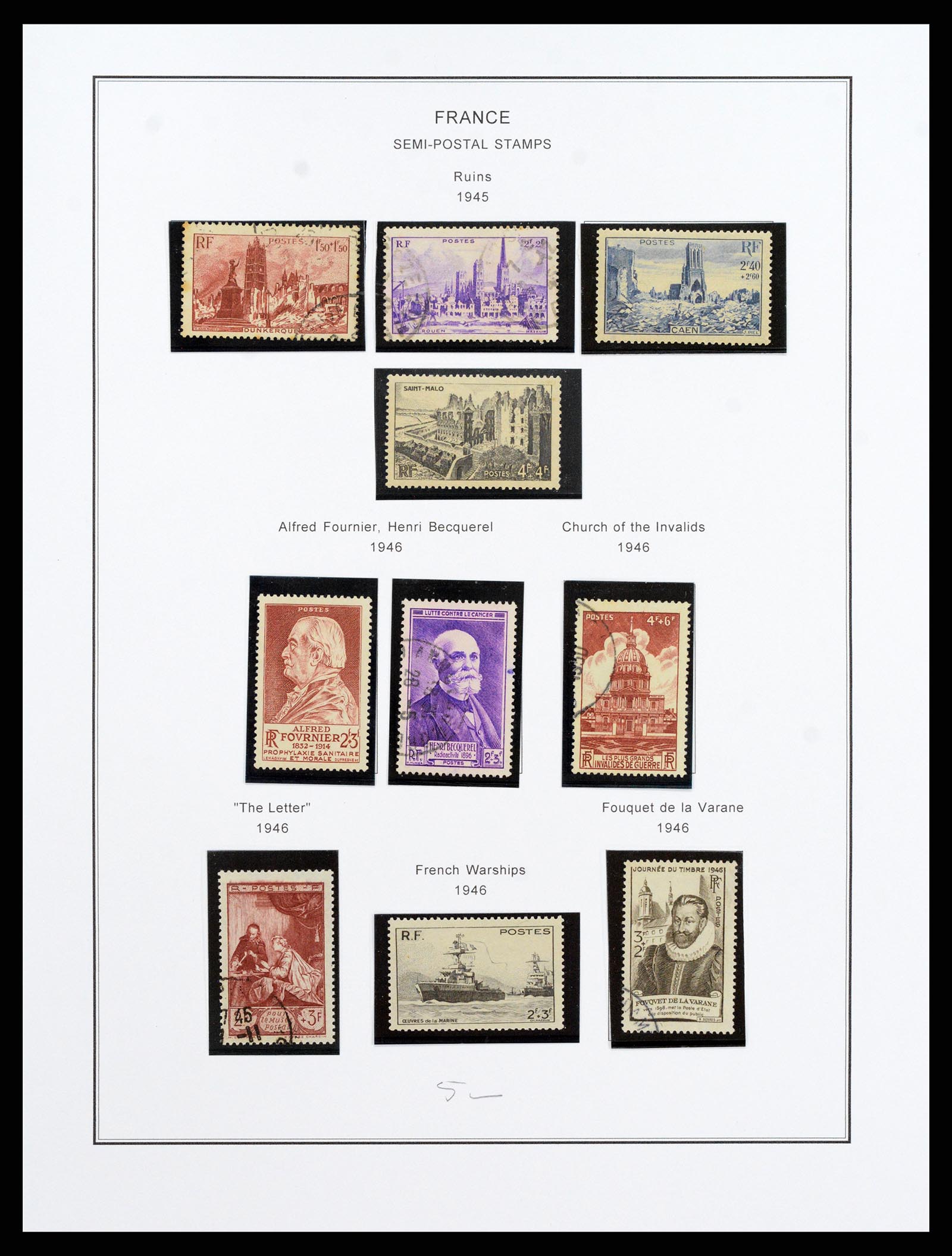 37913 051 - Postzegelverzameling 37913 Frankrijk 1849-2000.