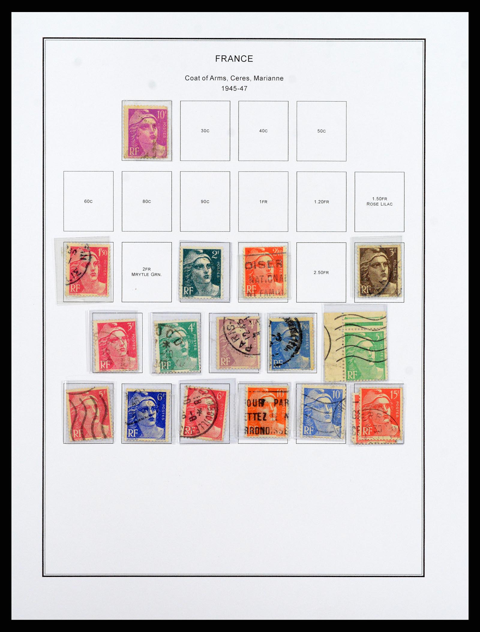 37913 052 - Postzegelverzameling 37913 Frankrijk 1849-2000.