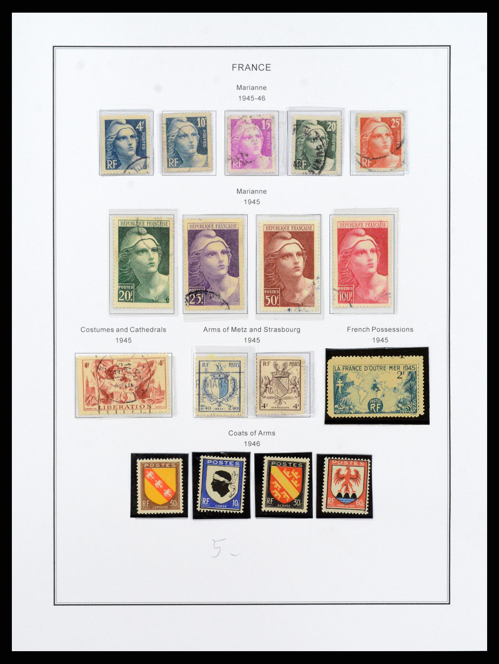 37913 053 - Postzegelverzameling 37913 Frankrijk 1849-2000.