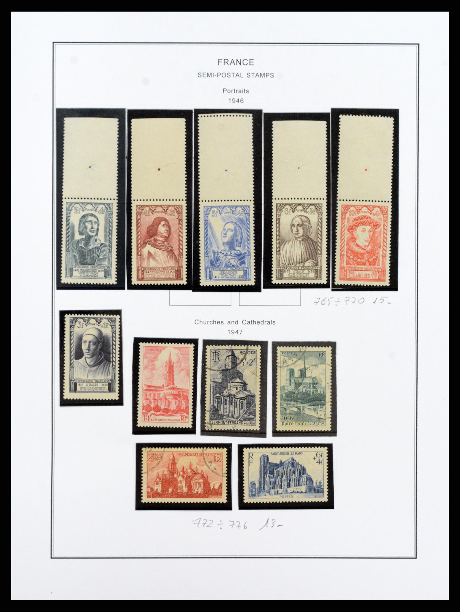 37913 054 - Postzegelverzameling 37913 Frankrijk 1849-2000.
