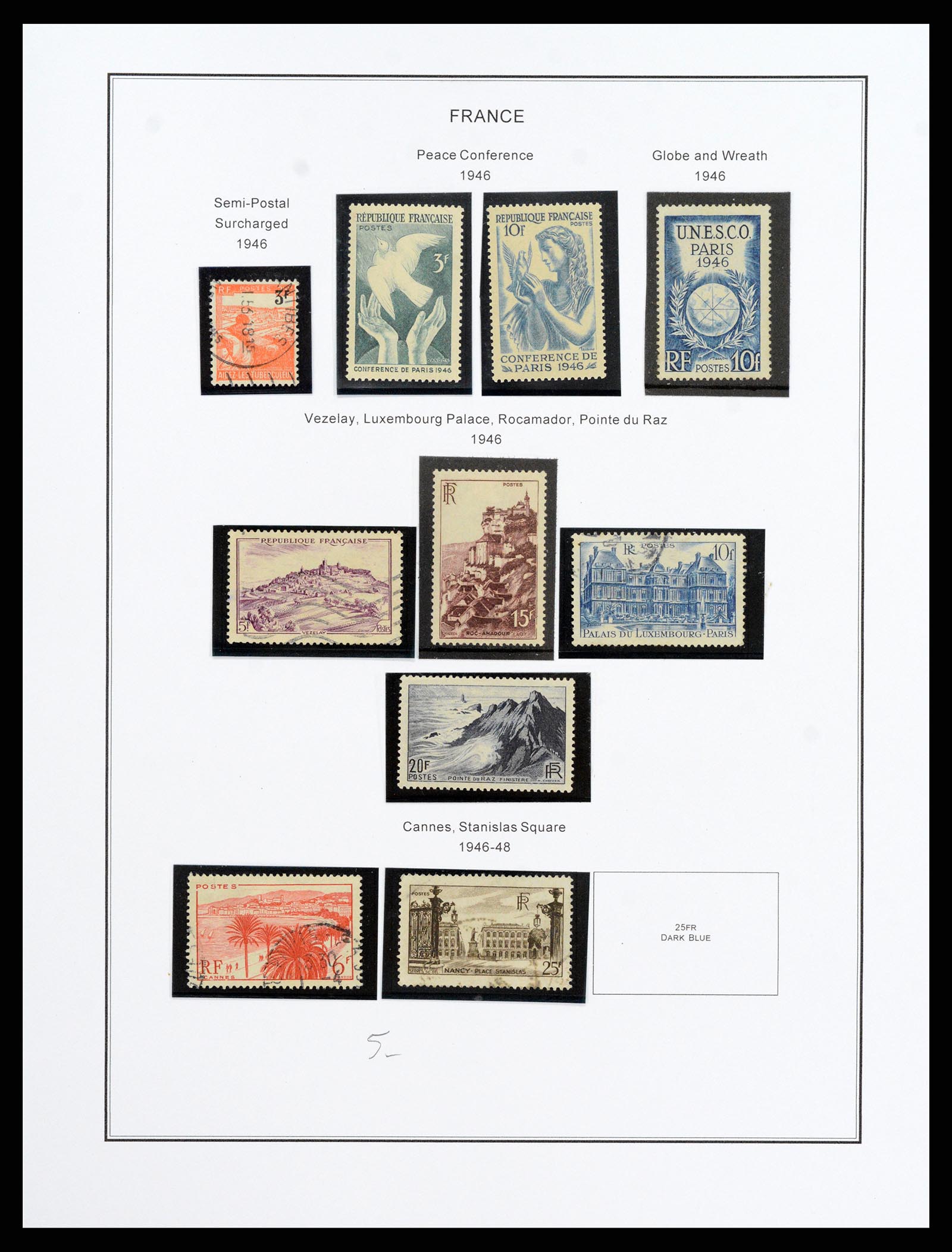 37913 055 - Postzegelverzameling 37913 Frankrijk 1849-2000.