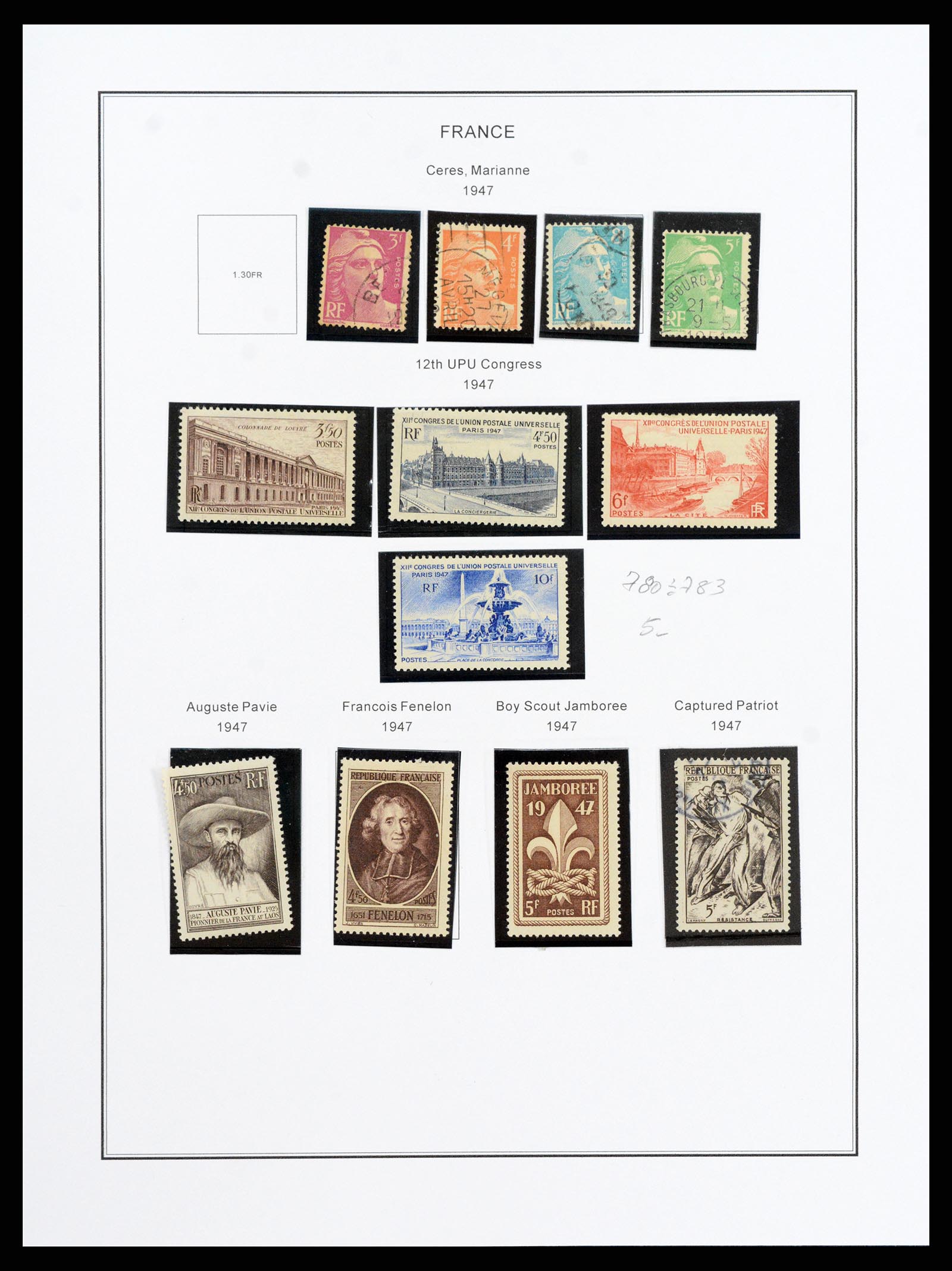 37913 056 - Stamp Collection 37913 France 1849-2000.