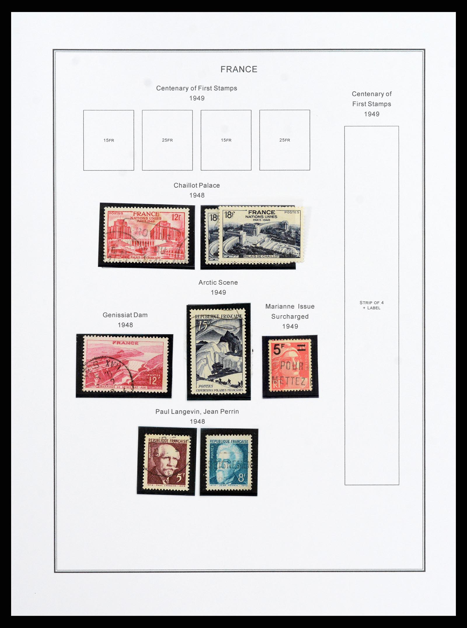 37913 058 - Postzegelverzameling 37913 Frankrijk 1849-2000.