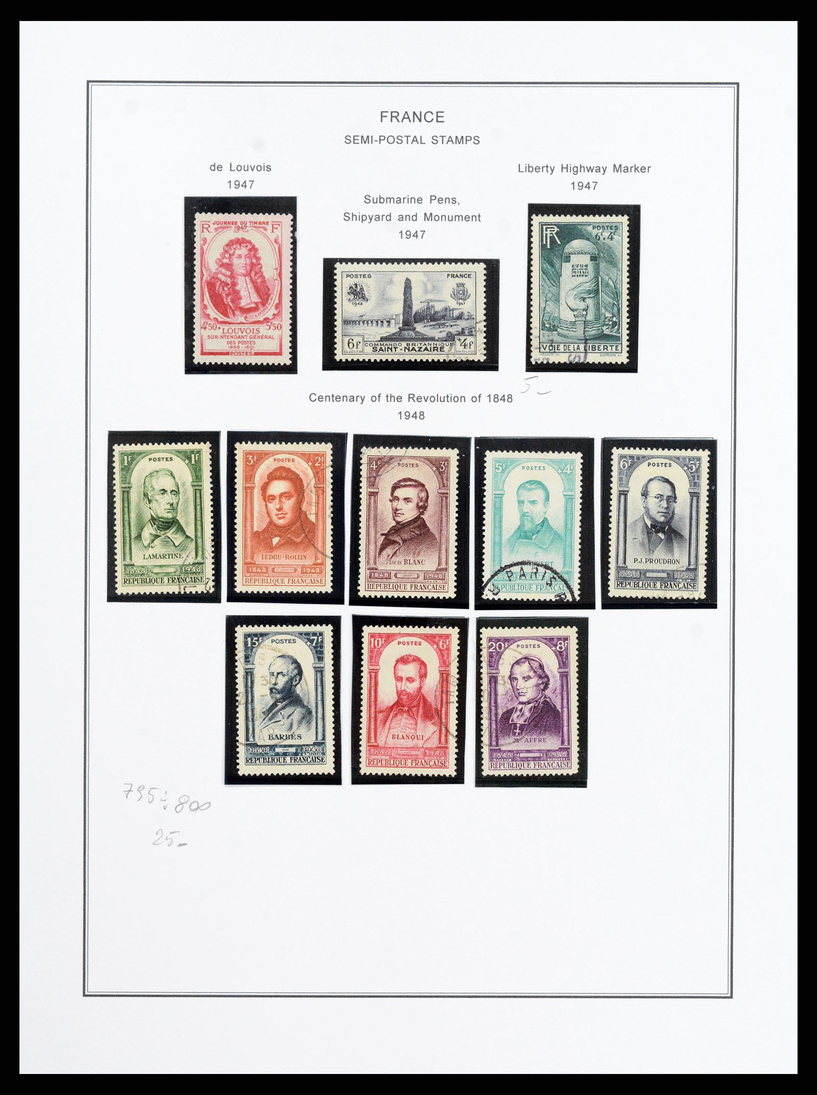 37913 059 - Postzegelverzameling 37913 Frankrijk 1849-2000.