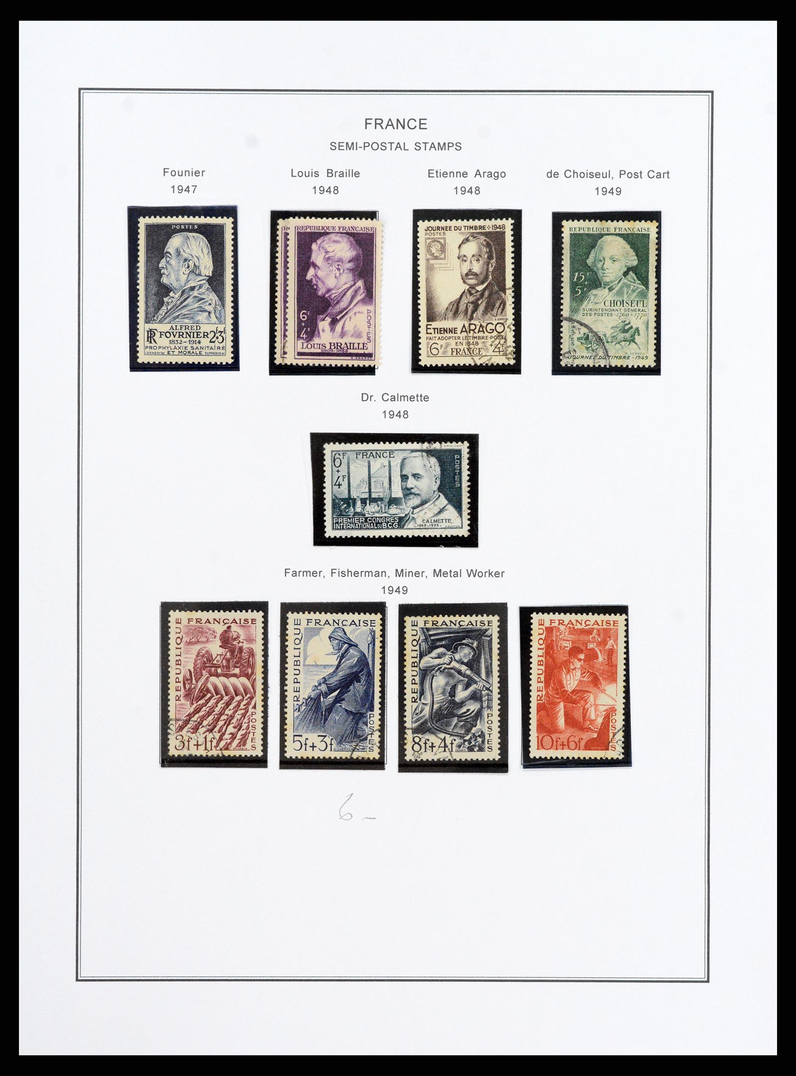 37913 060 - Postzegelverzameling 37913 Frankrijk 1849-2000.