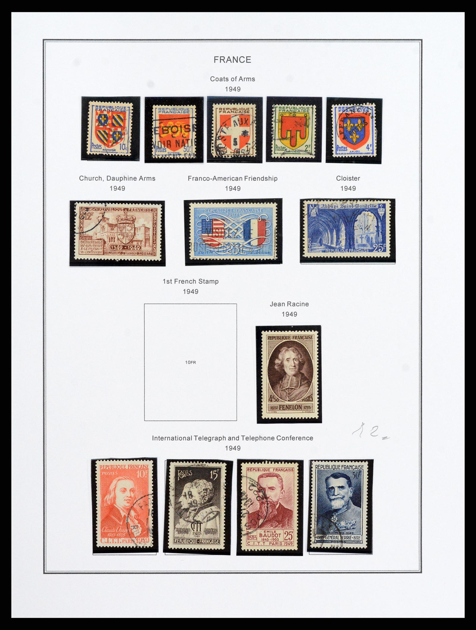 37913 061 - Postzegelverzameling 37913 Frankrijk 1849-2000.