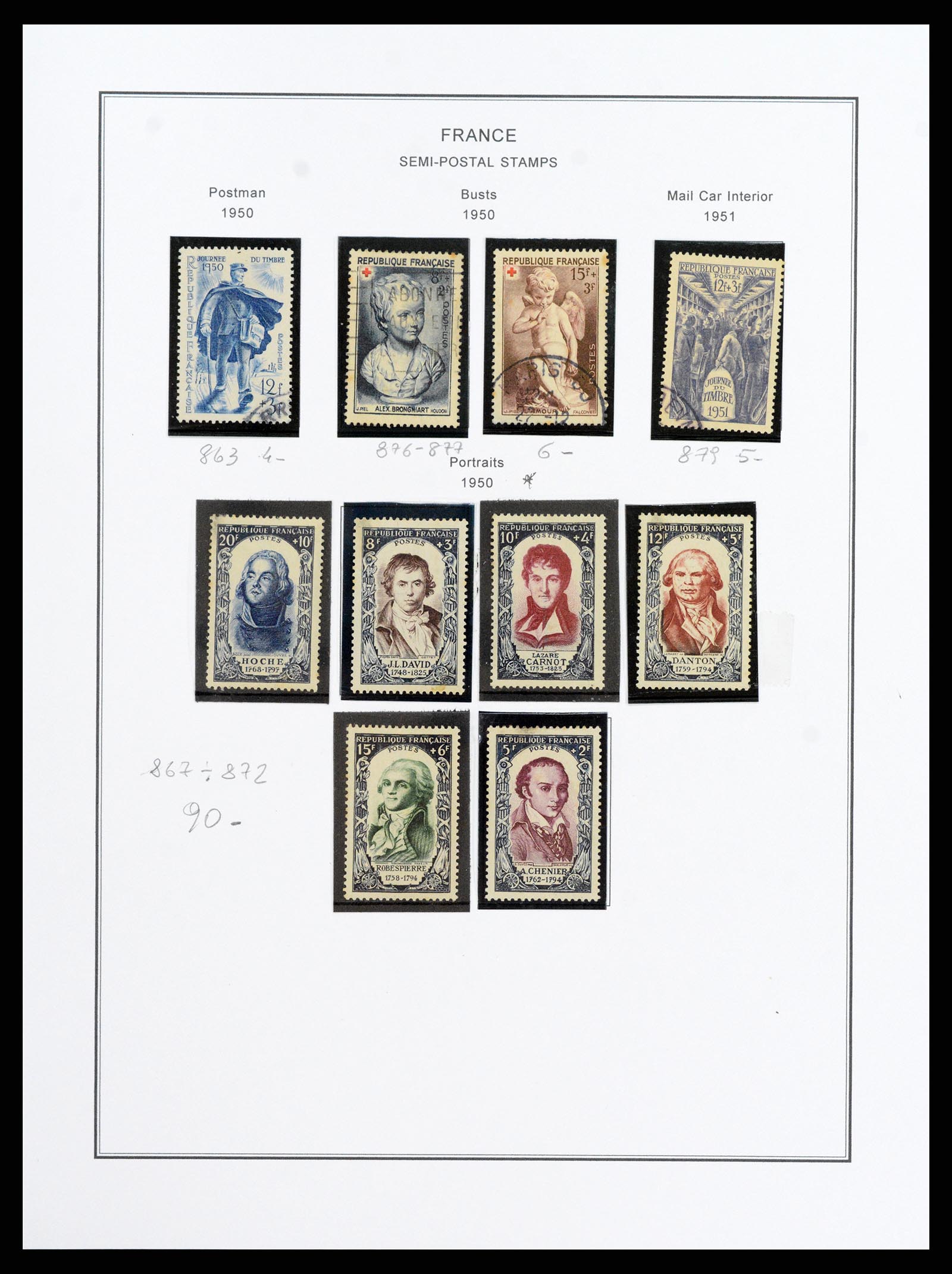 37913 064 - Postzegelverzameling 37913 Frankrijk 1849-2000.