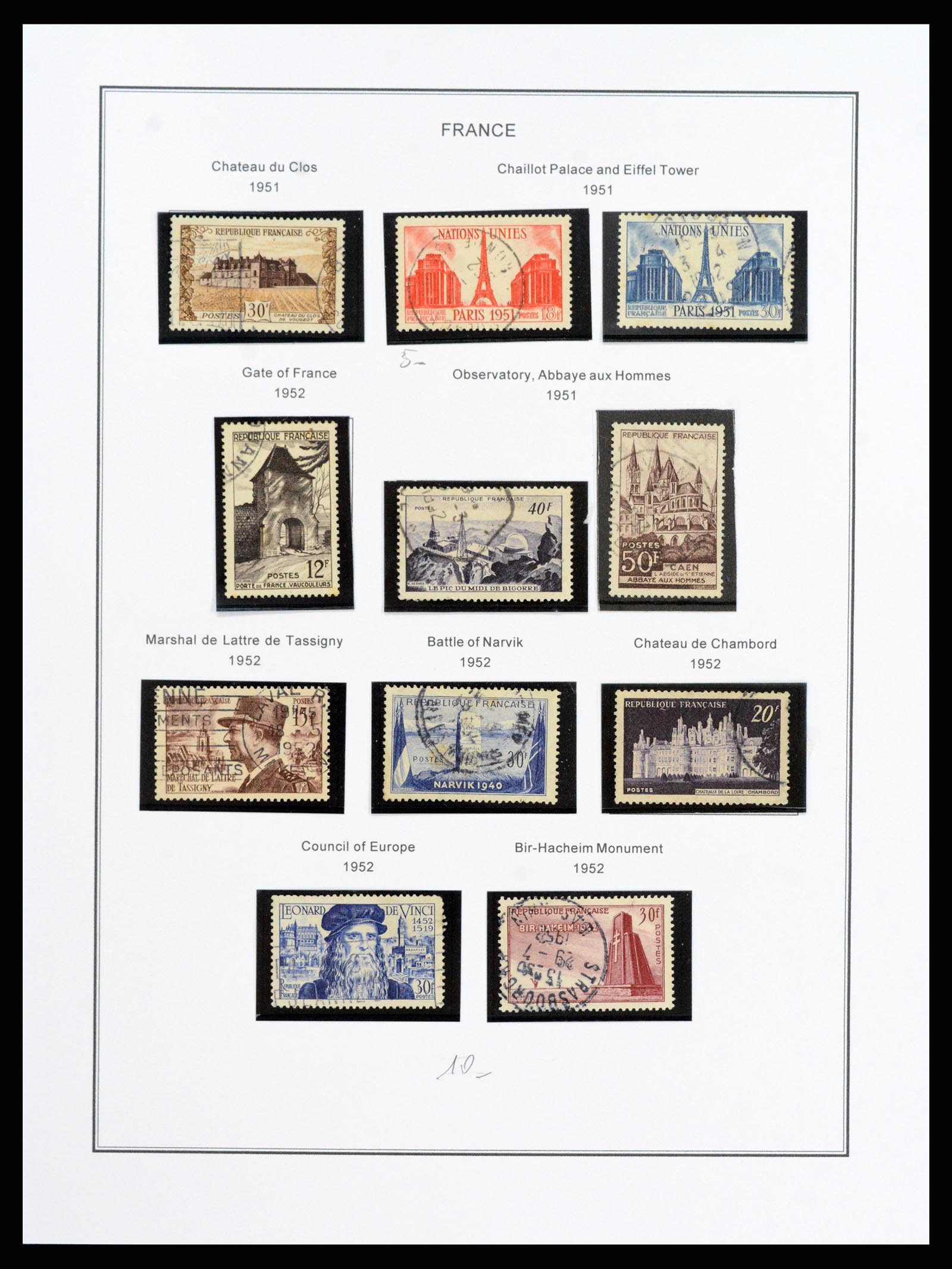 37913 067 - Postzegelverzameling 37913 Frankrijk 1849-2000.