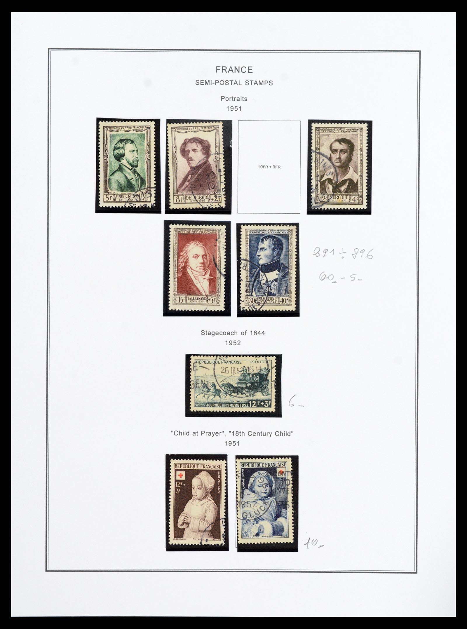 37913 068 - Postzegelverzameling 37913 Frankrijk 1849-2000.