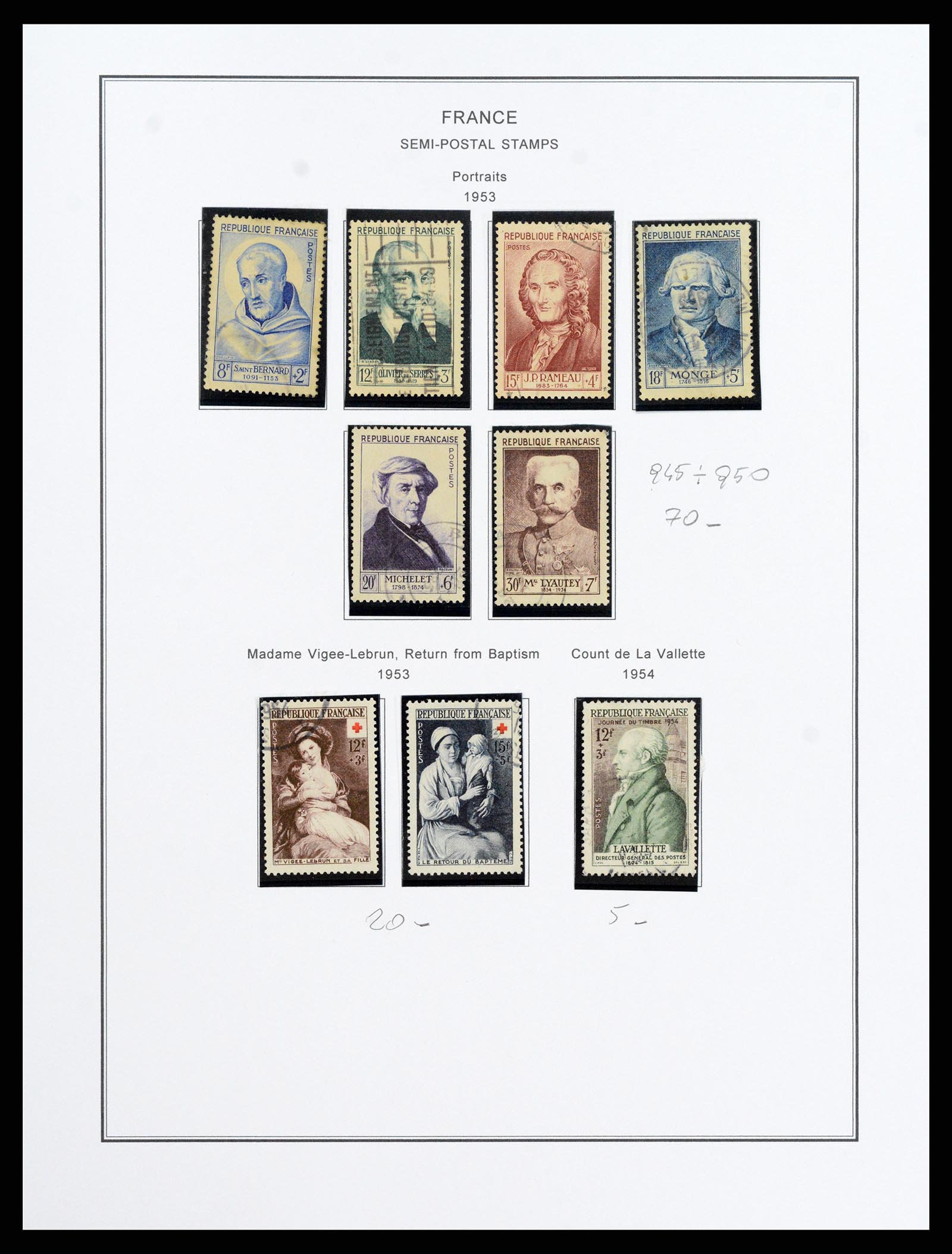 37913 072 - Postzegelverzameling 37913 Frankrijk 1849-2000.