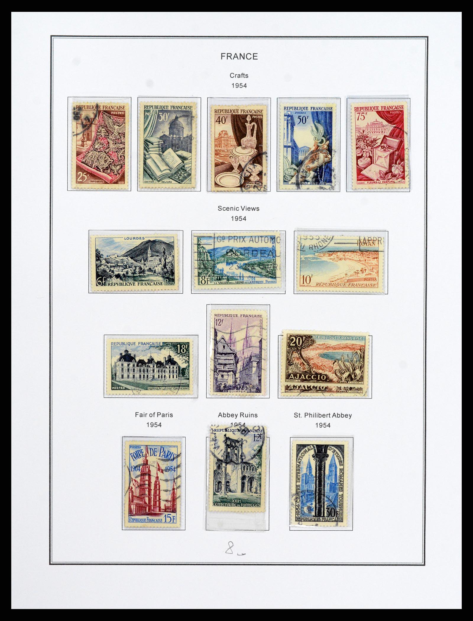 37913 073 - Postzegelverzameling 37913 Frankrijk 1849-2000.