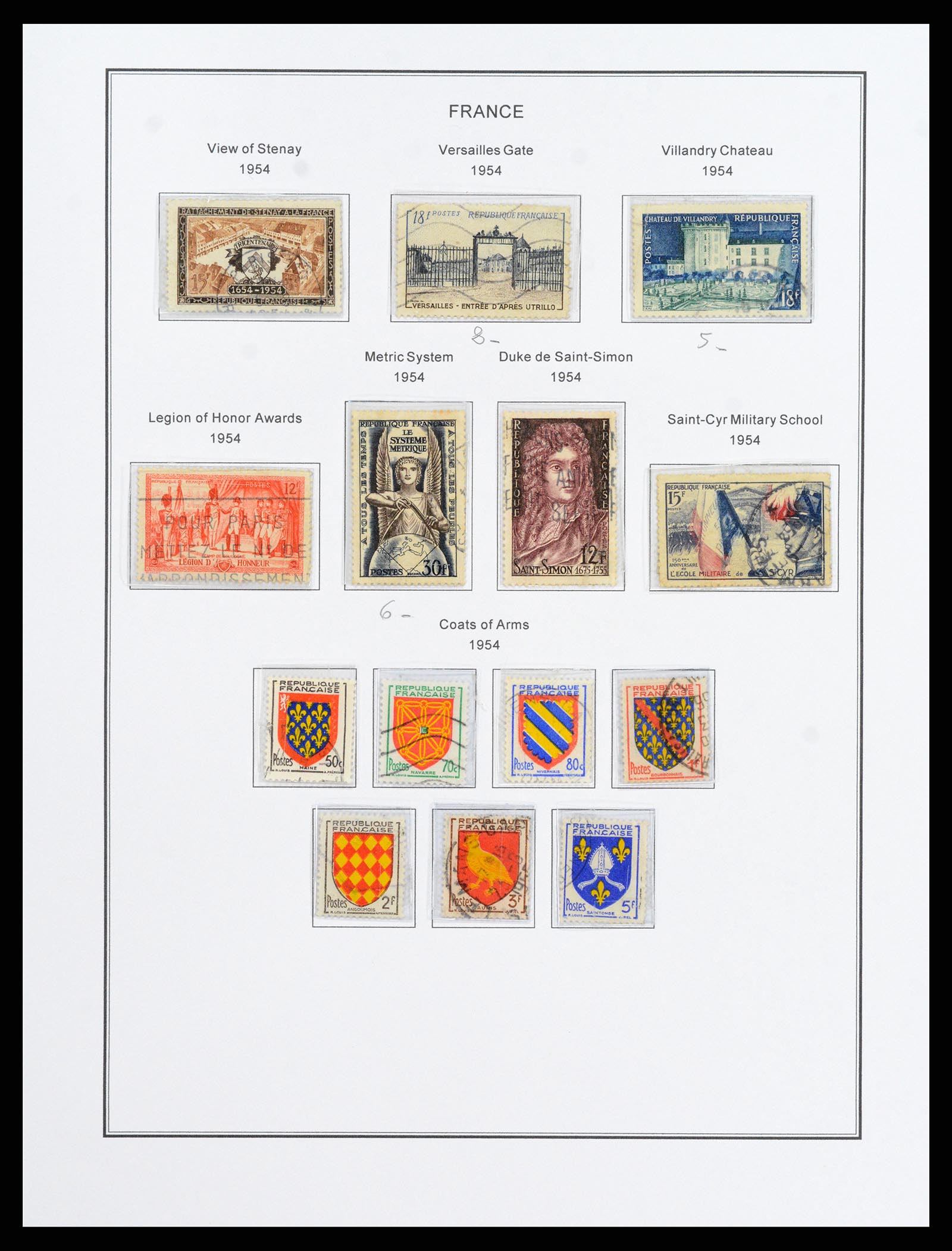 37913 074 - Postzegelverzameling 37913 Frankrijk 1849-2000.